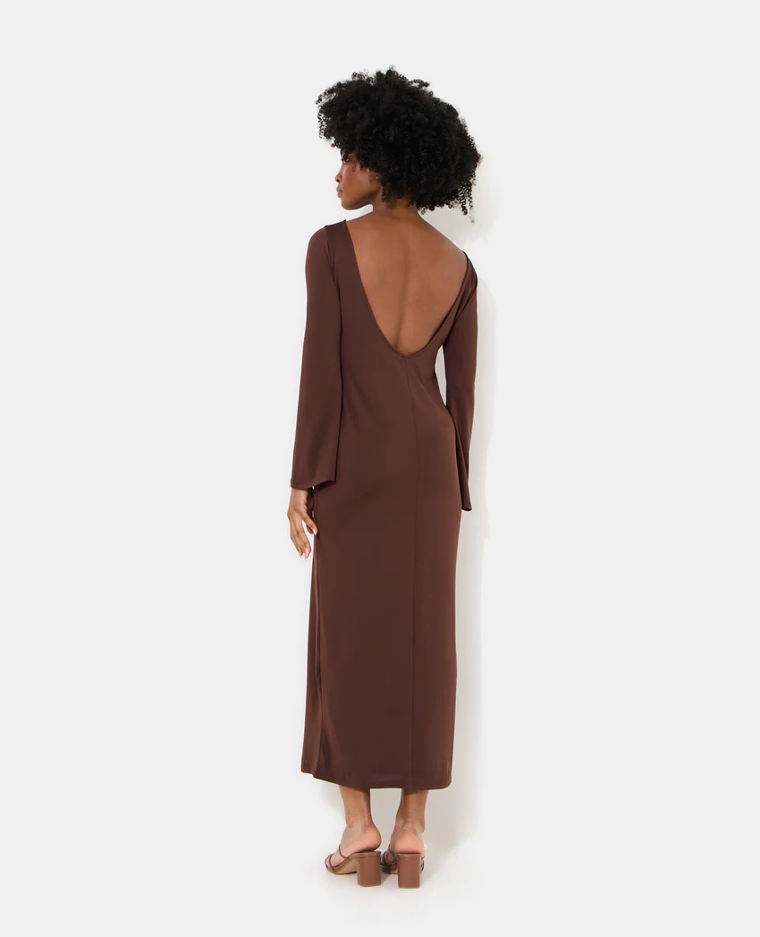 Pimkie Robe longue dos nu avec manches flare