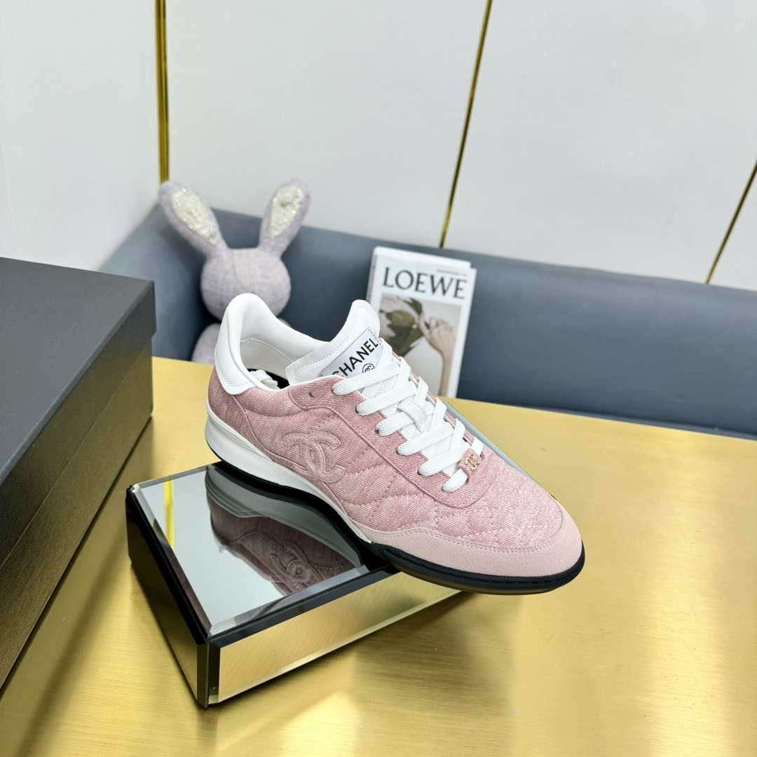 Chanel G45839 Women 24B Trainers Shiny Calfskin Calfskin   Suede Calfskin C91254 - Sneaker Replica Workshop