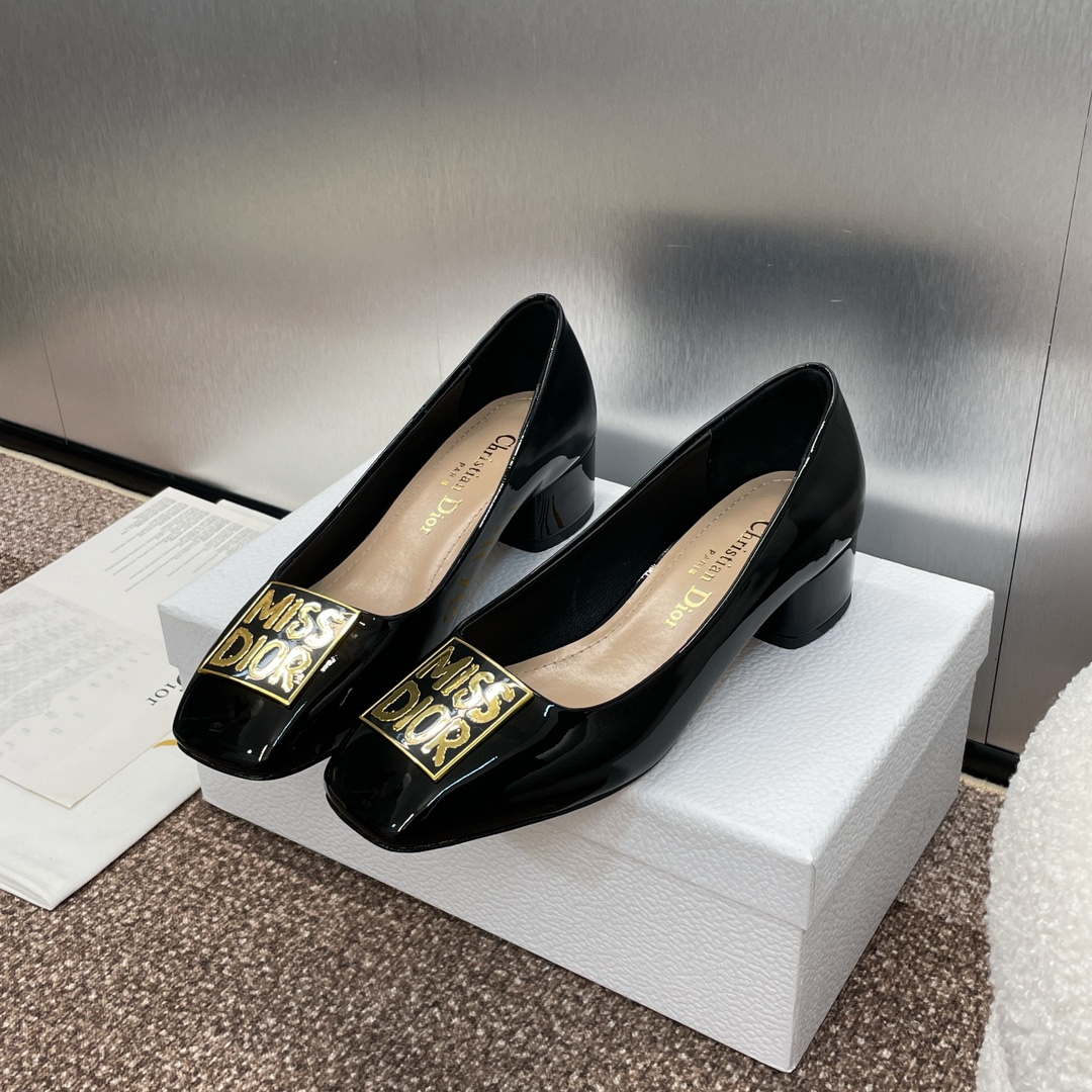 Dior KDV266VNI Miss Dior Pump Black Patent Calfskin D82966 - Sneaker Replica Workshop