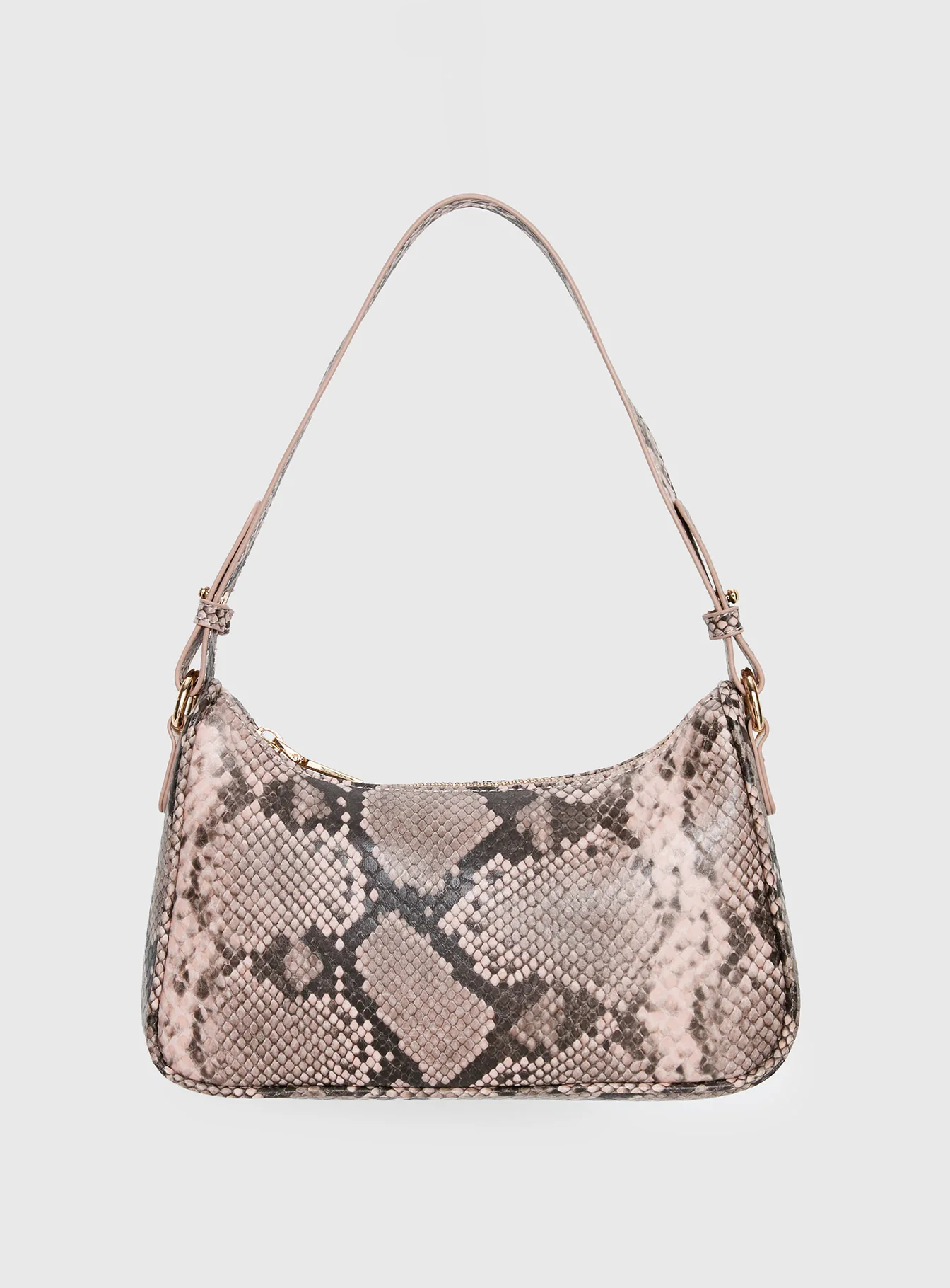 Jaxen Shoulder Bag Pink Snake