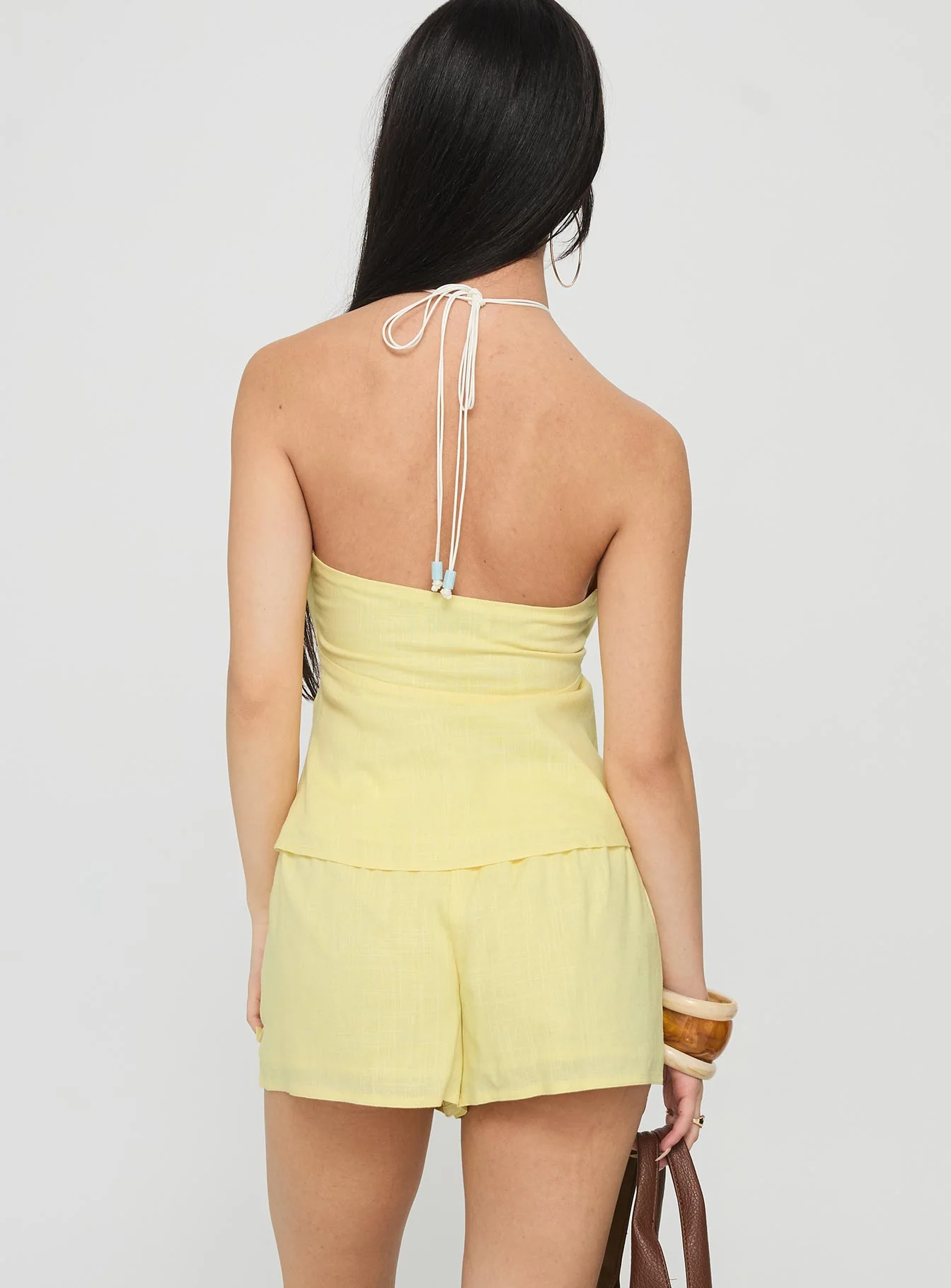 Lissone Tie Neck Set Yellow