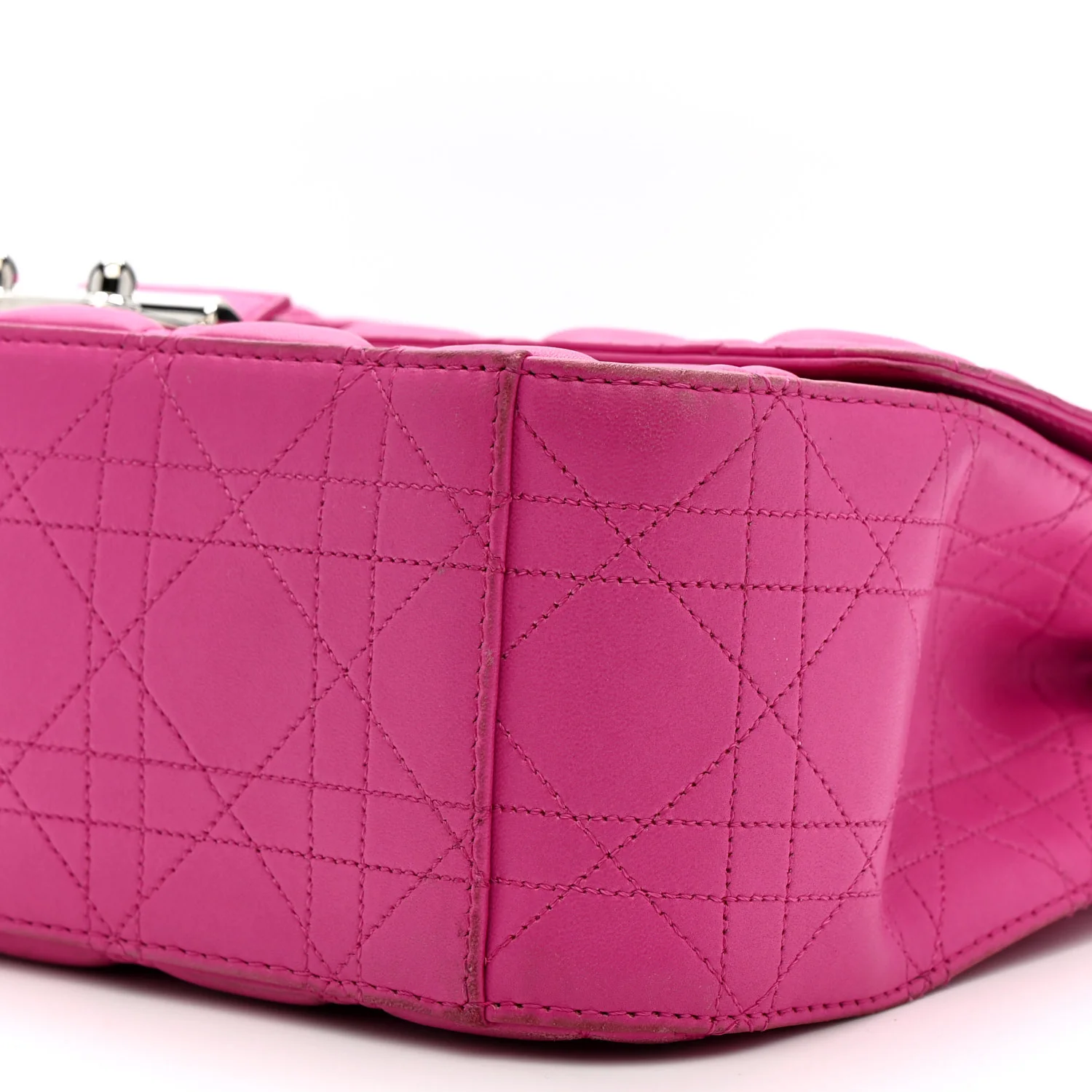 Lambskin Cannage Large Miss Dior Flap Sorbet - Top Club