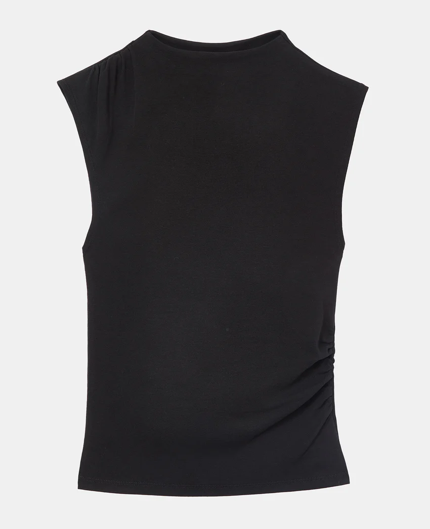 Pimkie T-shirt sans manches avec col montant et fronces