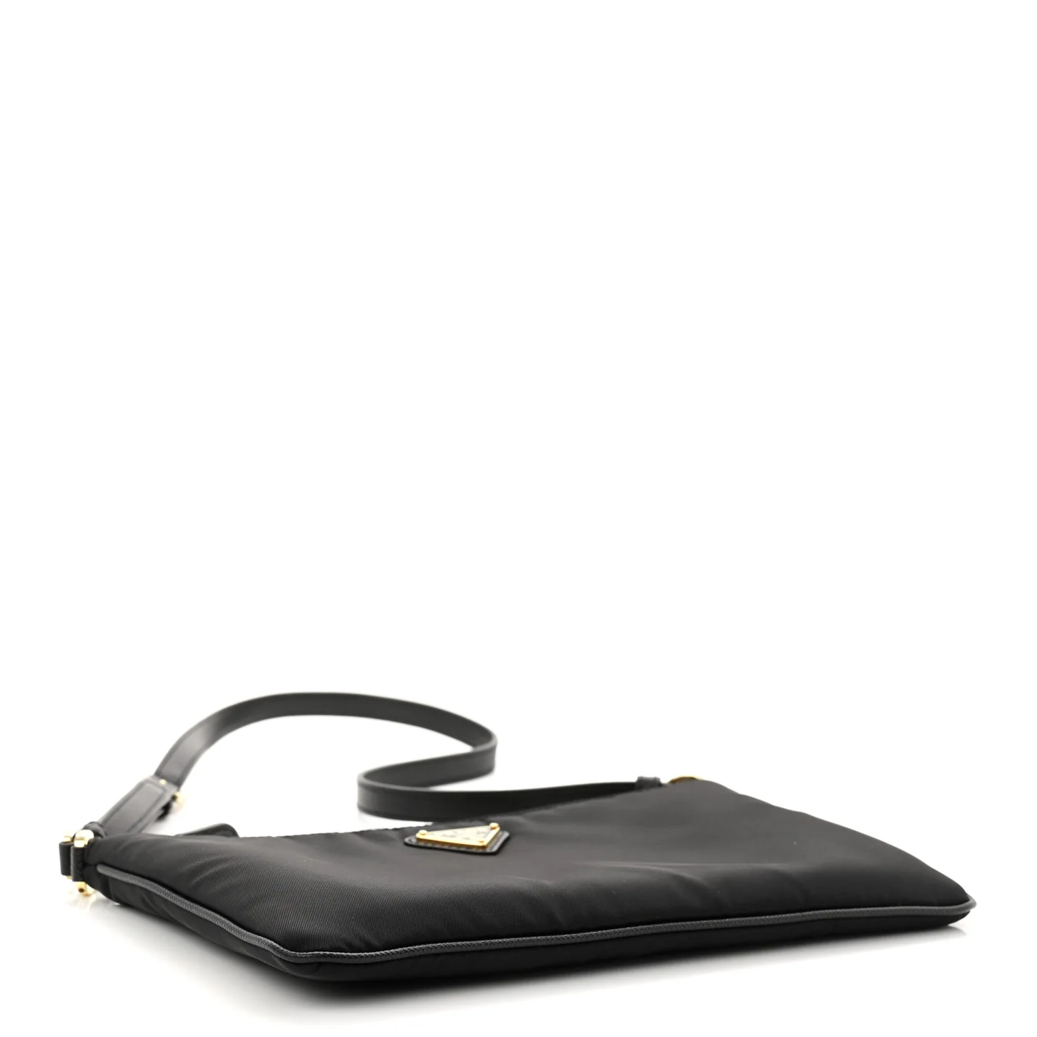 Re-Nylon Saffiano Pouch Black - Top Club
