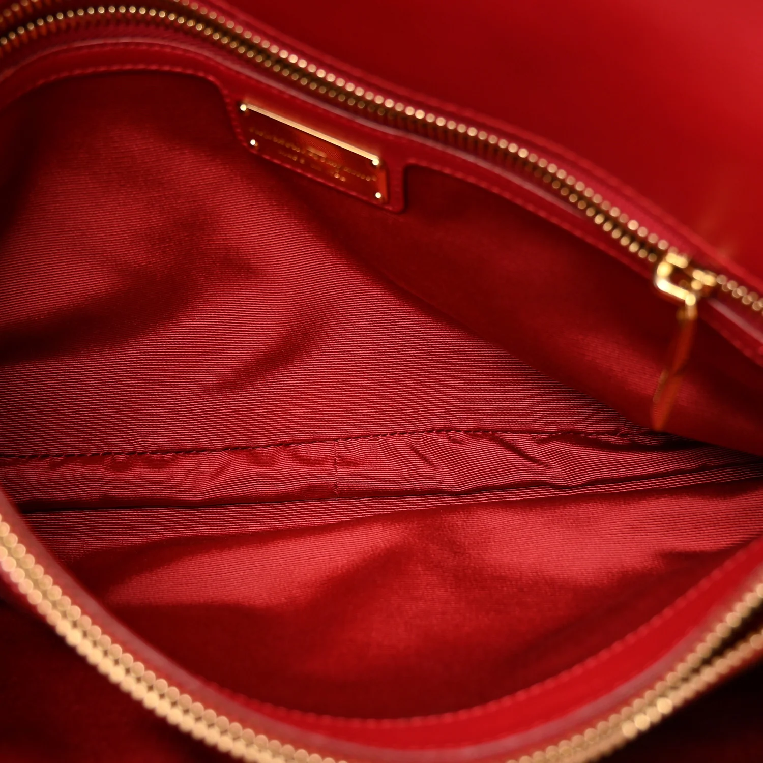 Calfskin Gancini Chain Shoulder Bag Red - Top Club