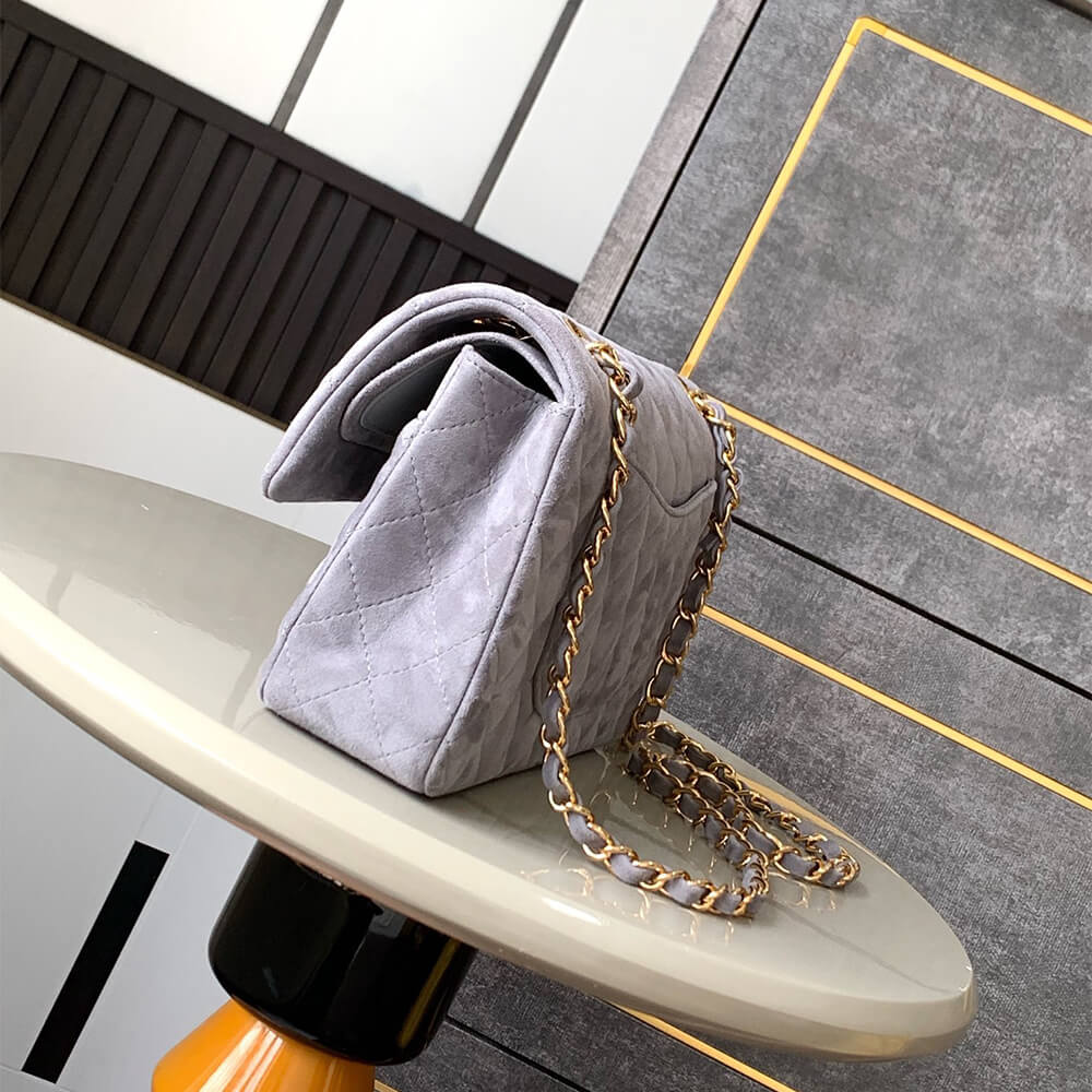 CHANEL Suede Classic Double Flap Handbag(HIGH-END GRADE) - Top Club
