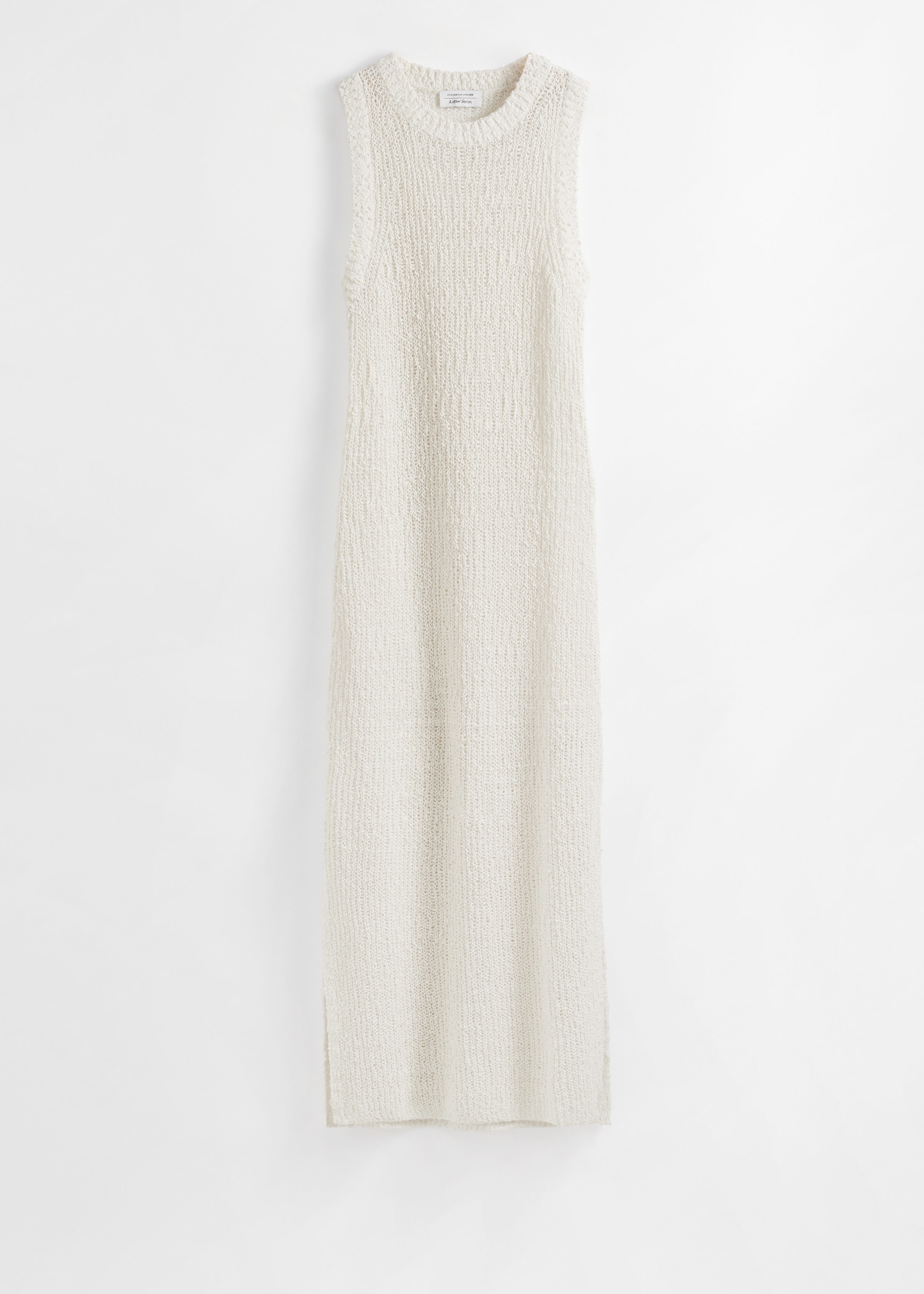 & Other Stories SLEEVELESS SILK-BLEND MIDI DRESS