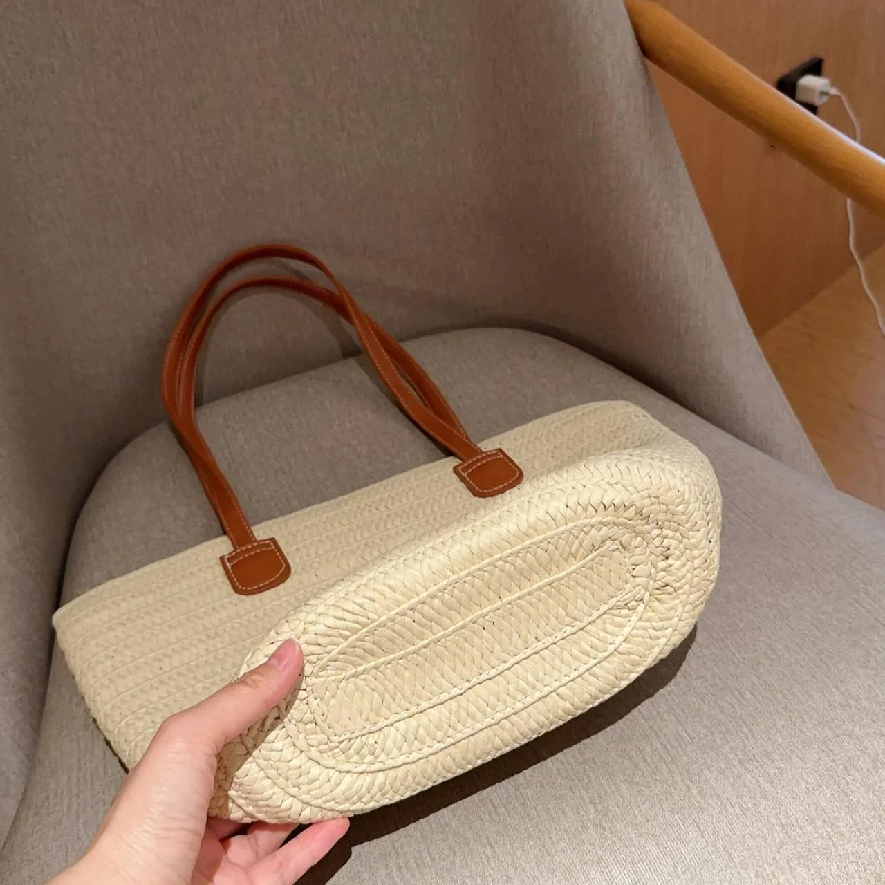 SAINT LAURENT ysl straw basket tote bag Tote - Top Club