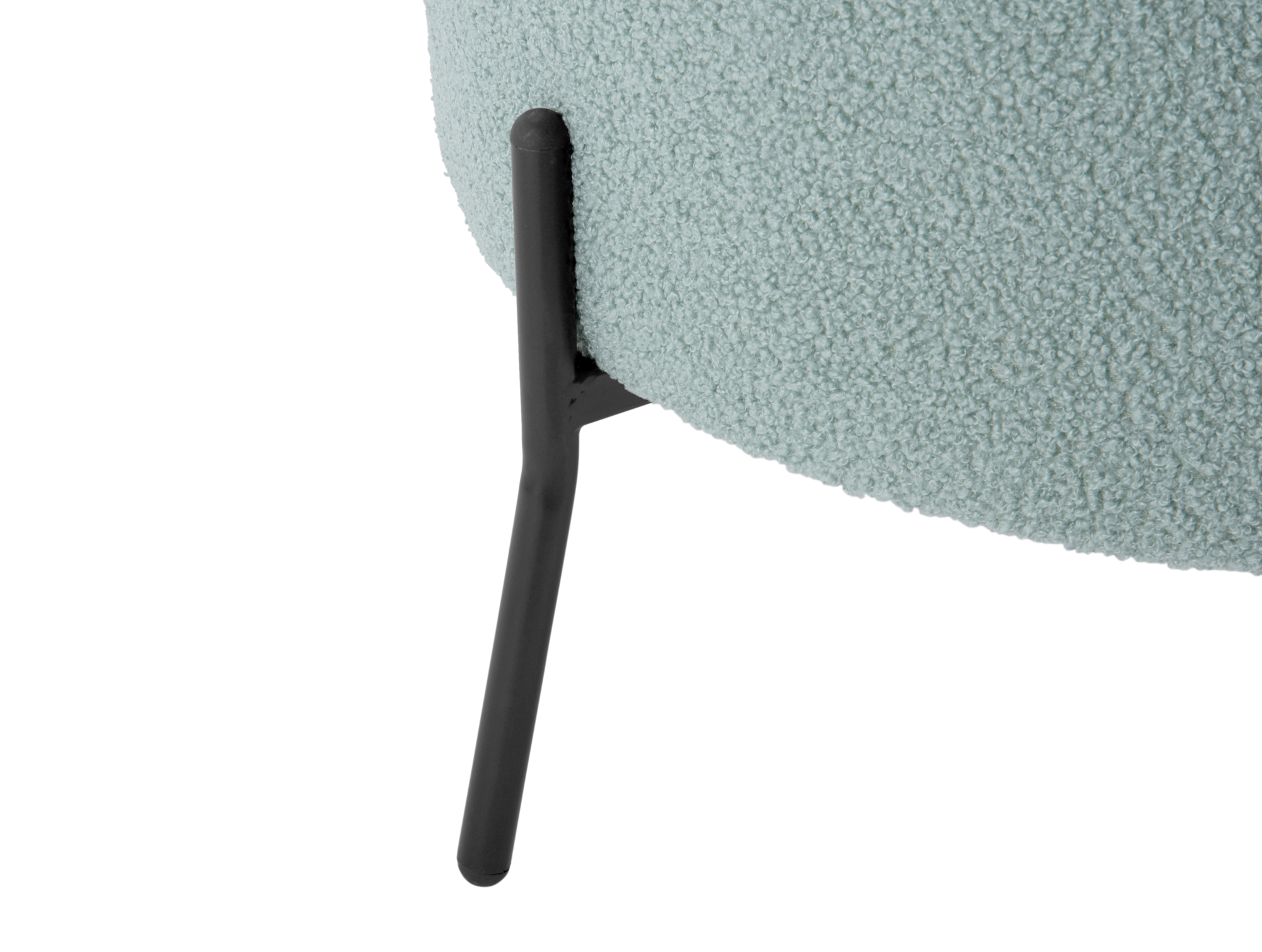 Chair Noble teddy curl misty blue