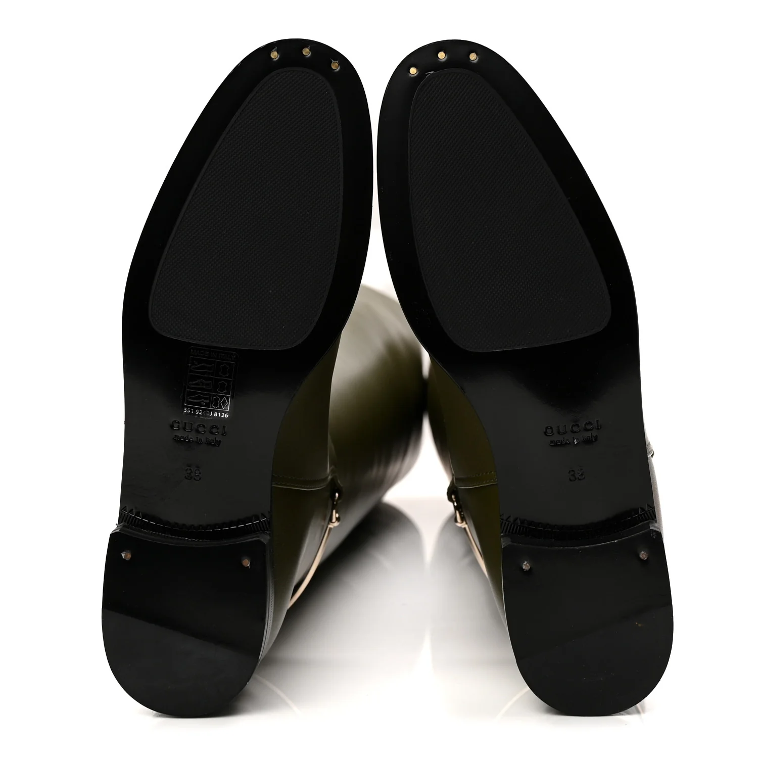 Marot Lux Slim Horsebit Over The Knee 38 Luscious Green - Top Club