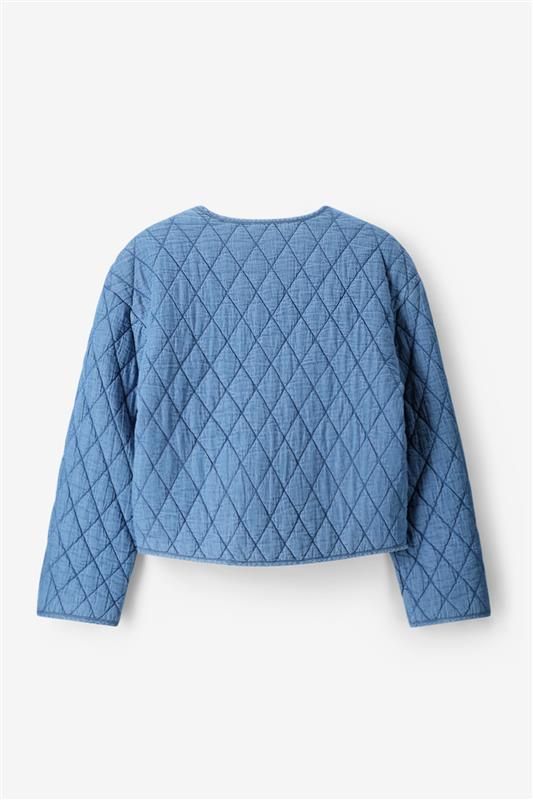 Blauw padded denim jack