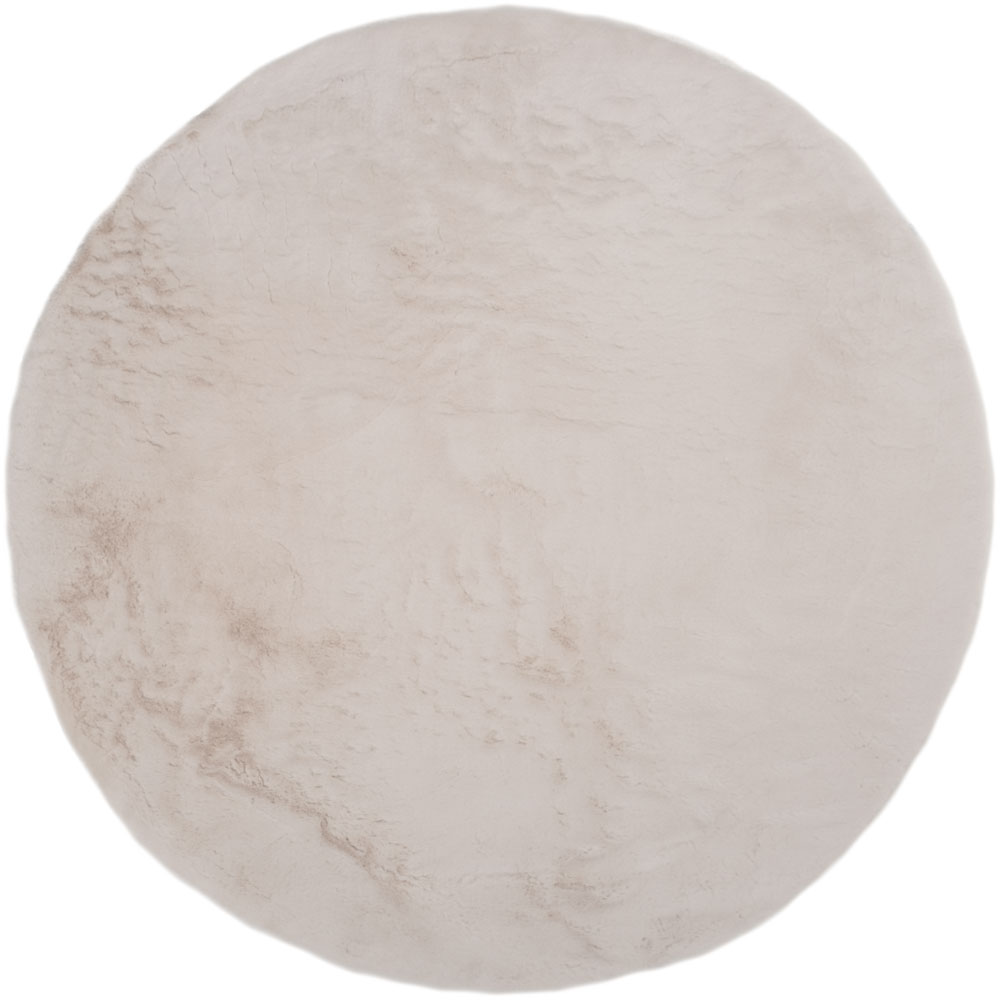 Vloerkleed Velluto Beige - Rond ø160 cm