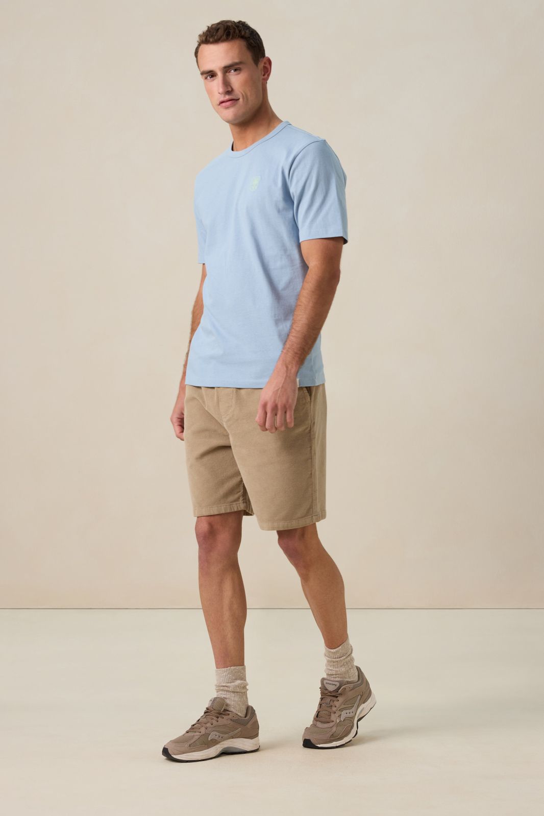 Lichtblauw T-shirt met artwork