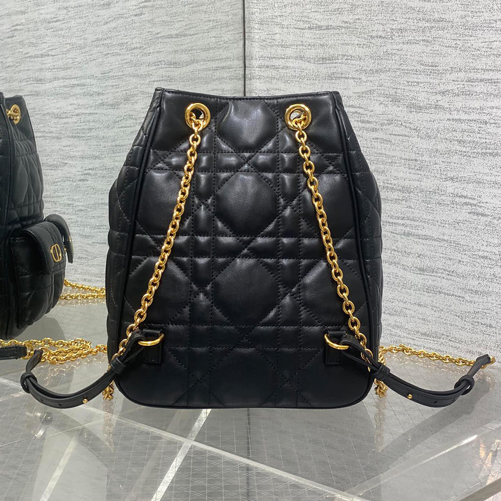 Dior Medium Dior Caro Multicarry Backpack with Chain(HIGH-END GRADE) - Top Club