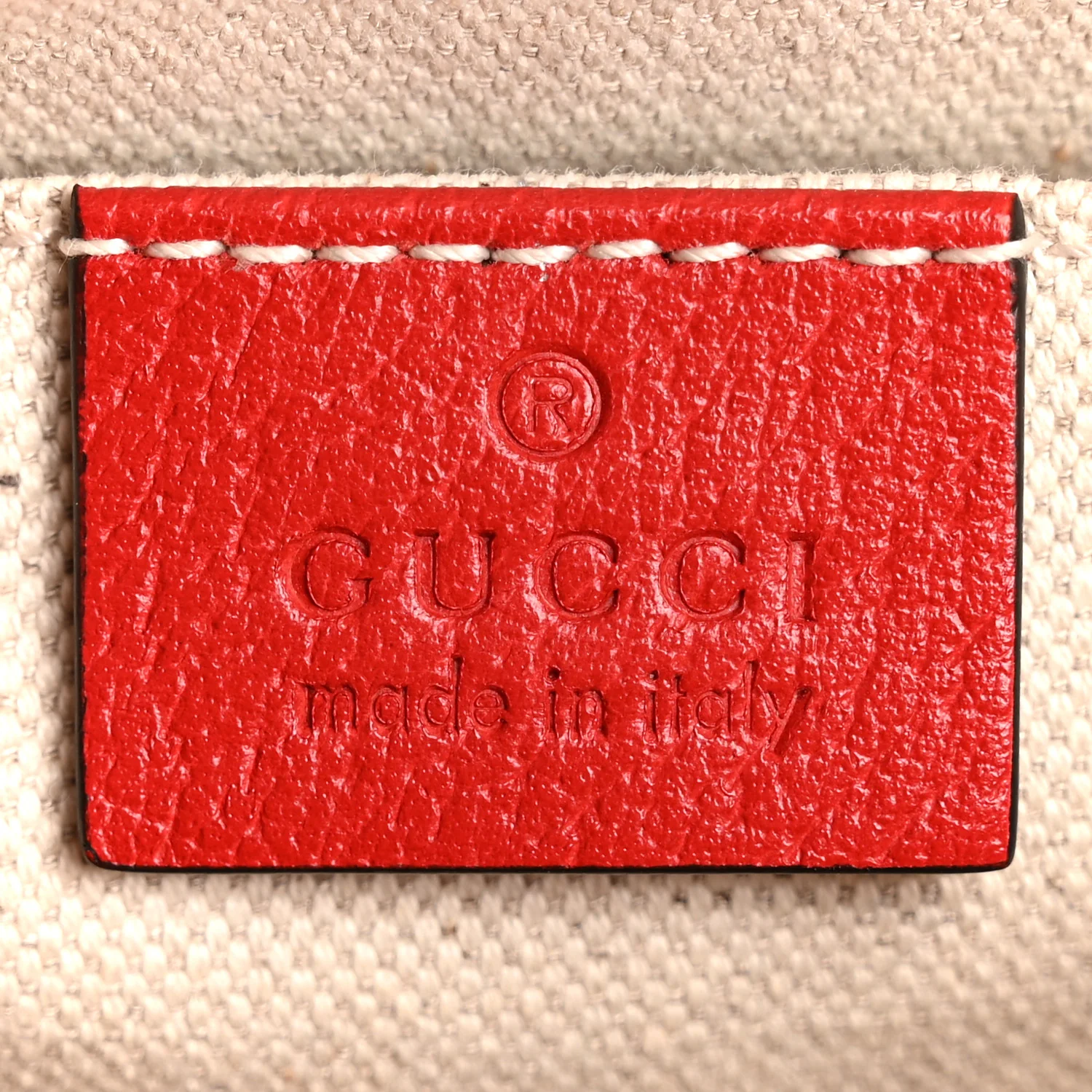 GG Supreme Monogram Apple Small Retro Interlocking G Shoulder Bag Beige Multicolor Lobster Red - Top Club