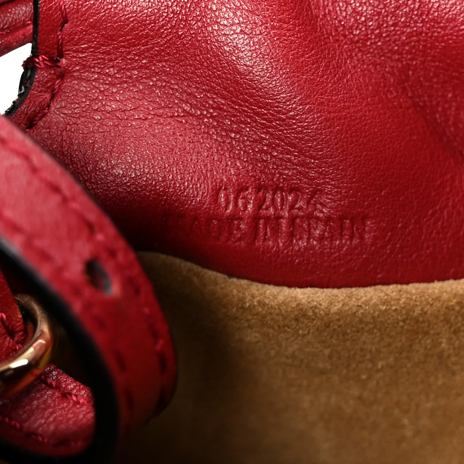 Calfskin Mini Flamenco Knot Bag Red - Top Club