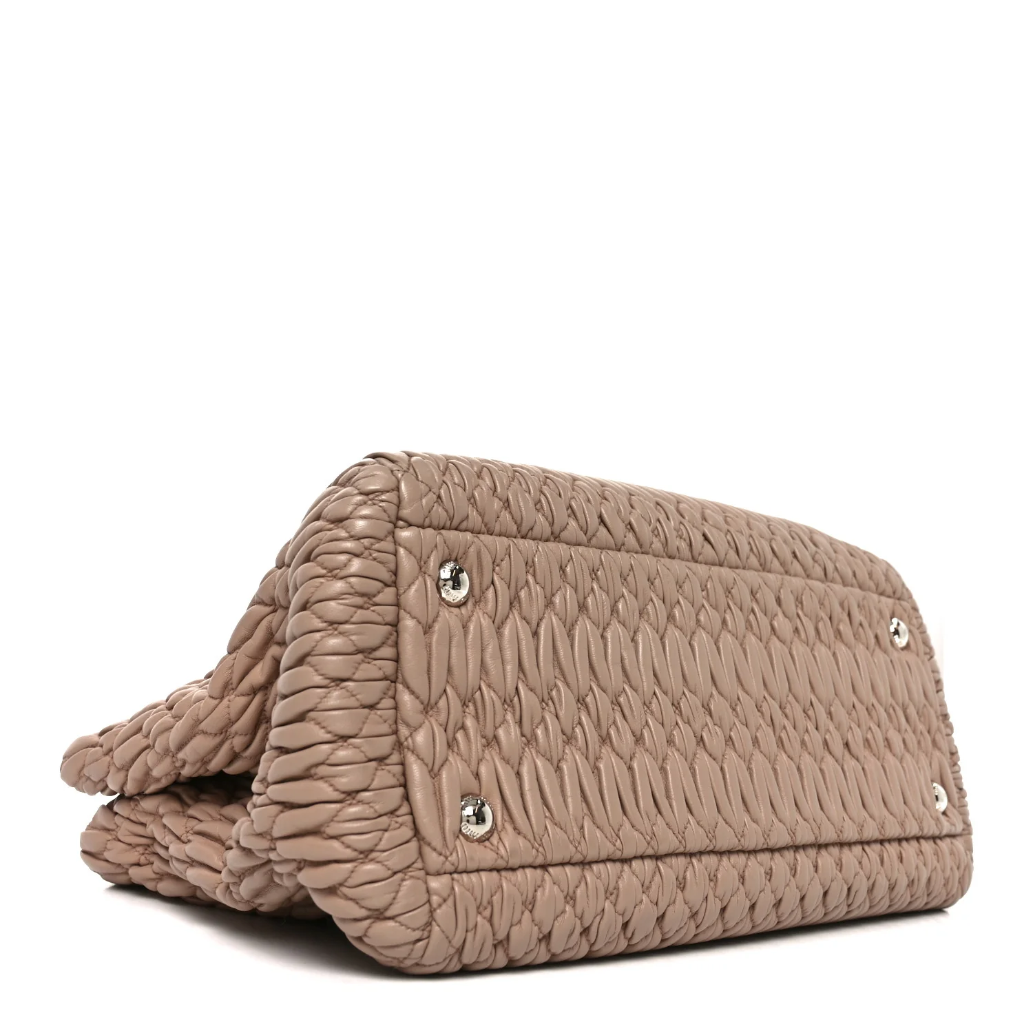 Nappa Matelasse Swarovski Crystal Tote Cammeo - Top Club