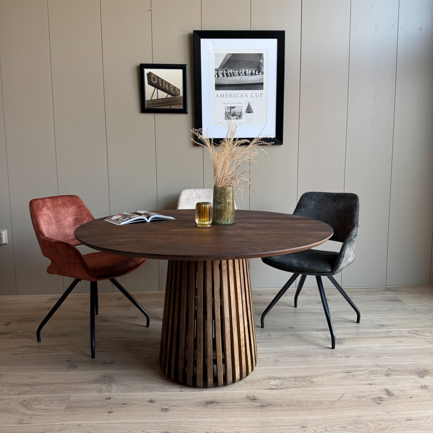 Eettafel Sevilla 130cm bruin