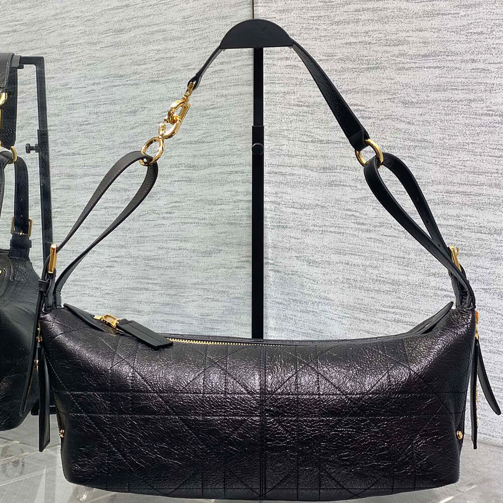 Medium D-Journey Bag in Shiny Goatskin(HIGH-END GRADE) - Top Club