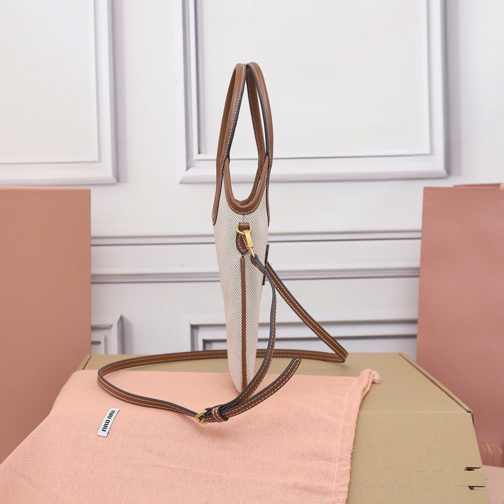 MIUMIU MINI IVY canvas and leather bag(HIGH-END GRADE) - Top Club