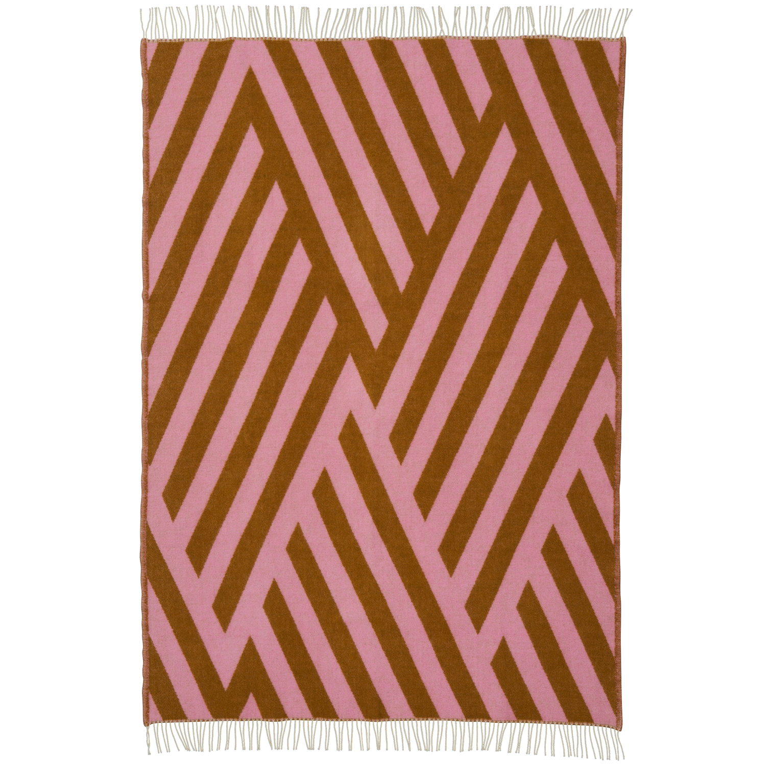 Plaid Klippan pink/caramel