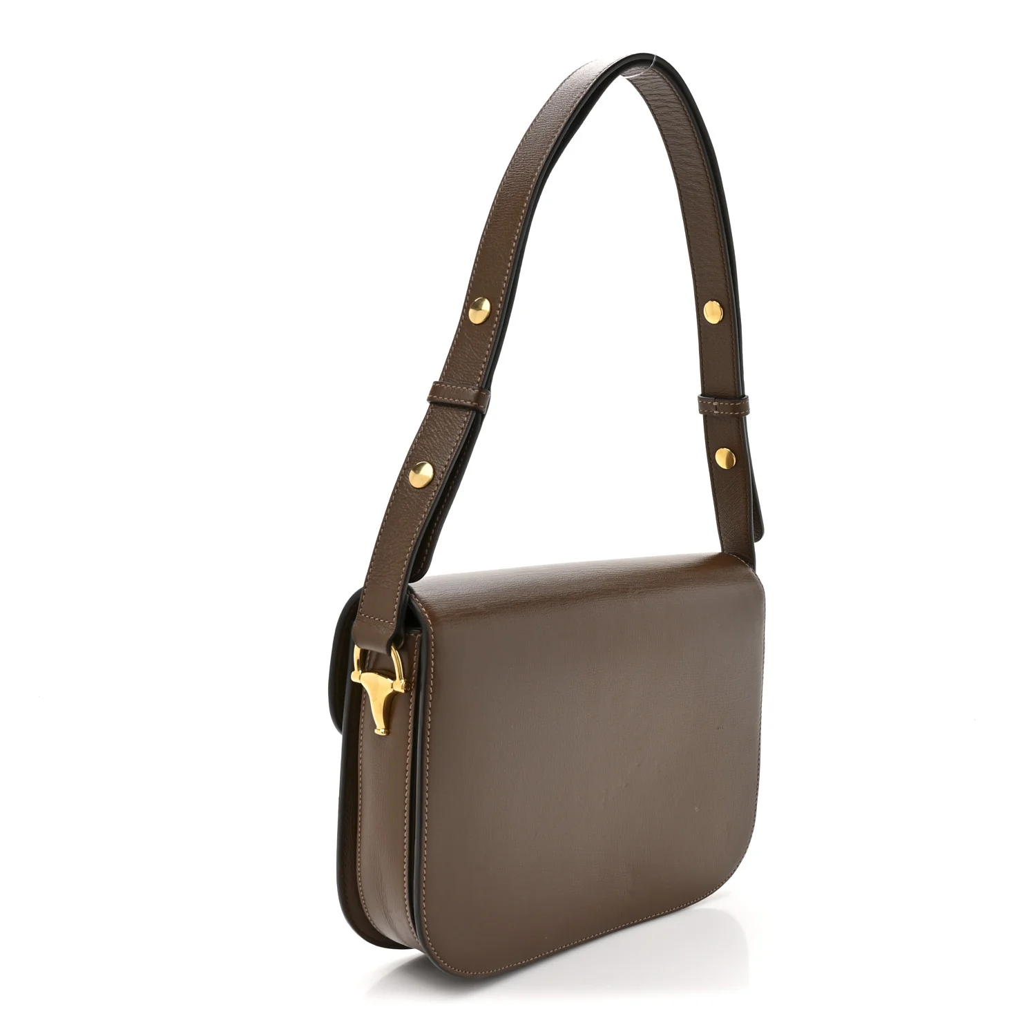 Azalea Calfskin Horsebit 1955 Shoulder Bag Brown Sugar - Top Club