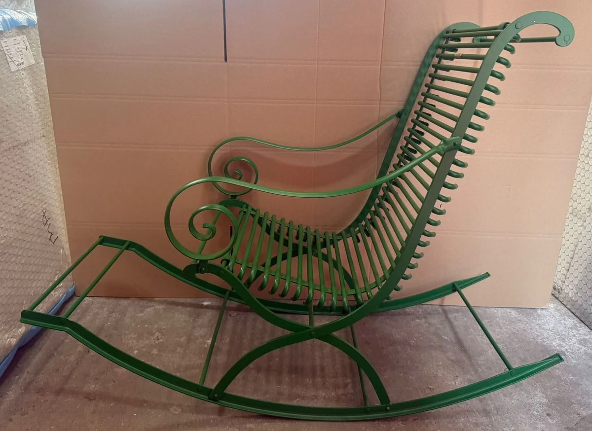 Art Nouveau Garden Rocking Chair Green - Baroque & Art Nouveau Garden Furniture