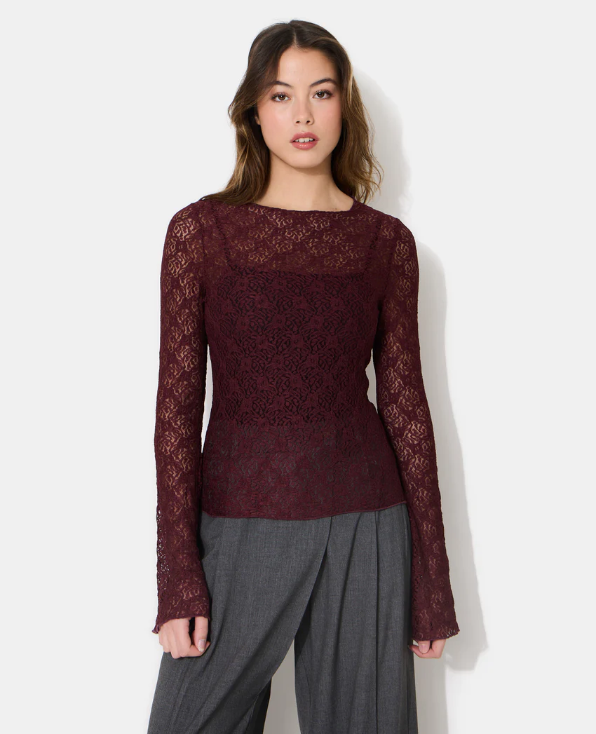 Pimkie Top en dentelle manches flare