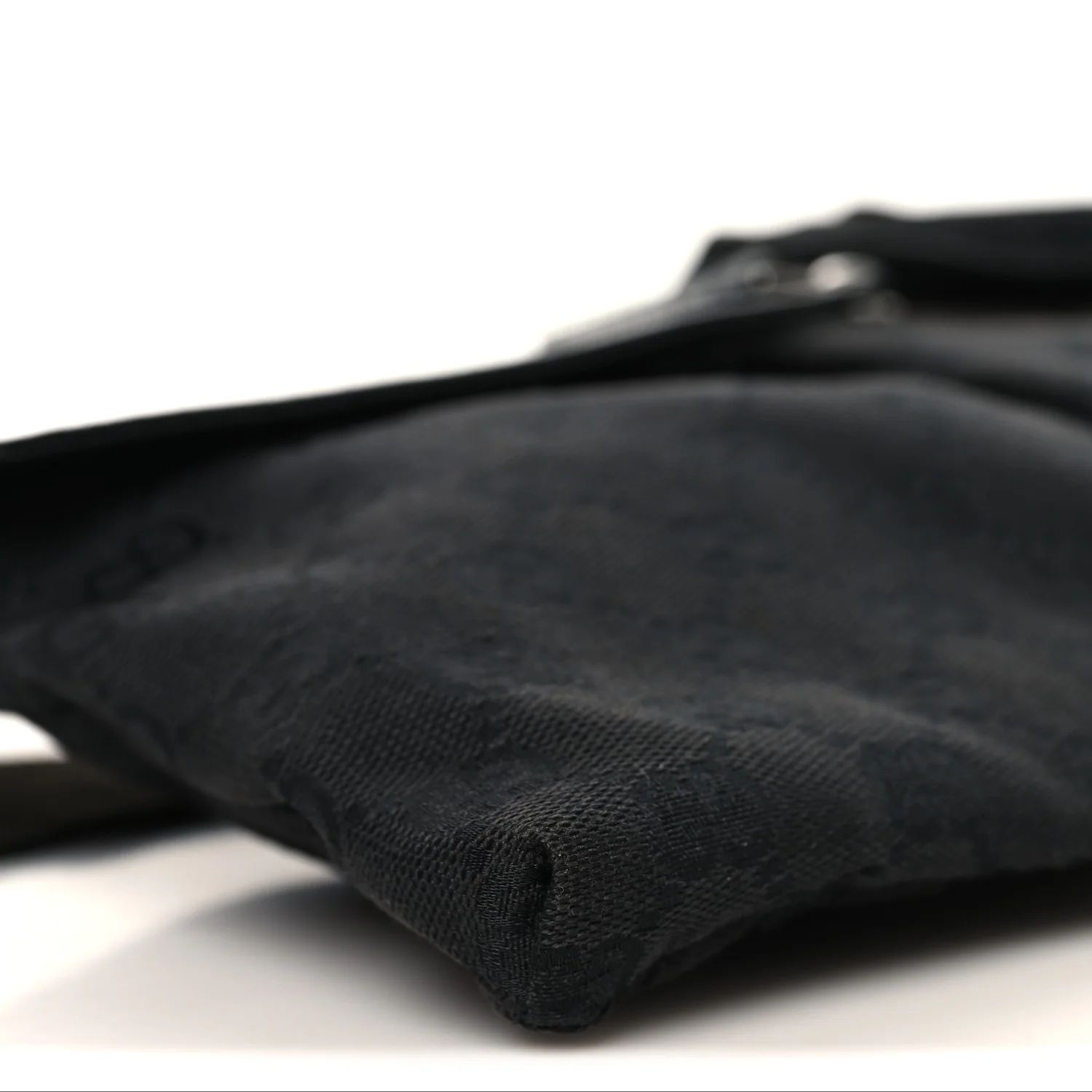 GG Monogram Double Pocket Belt Bag Black - Top Club