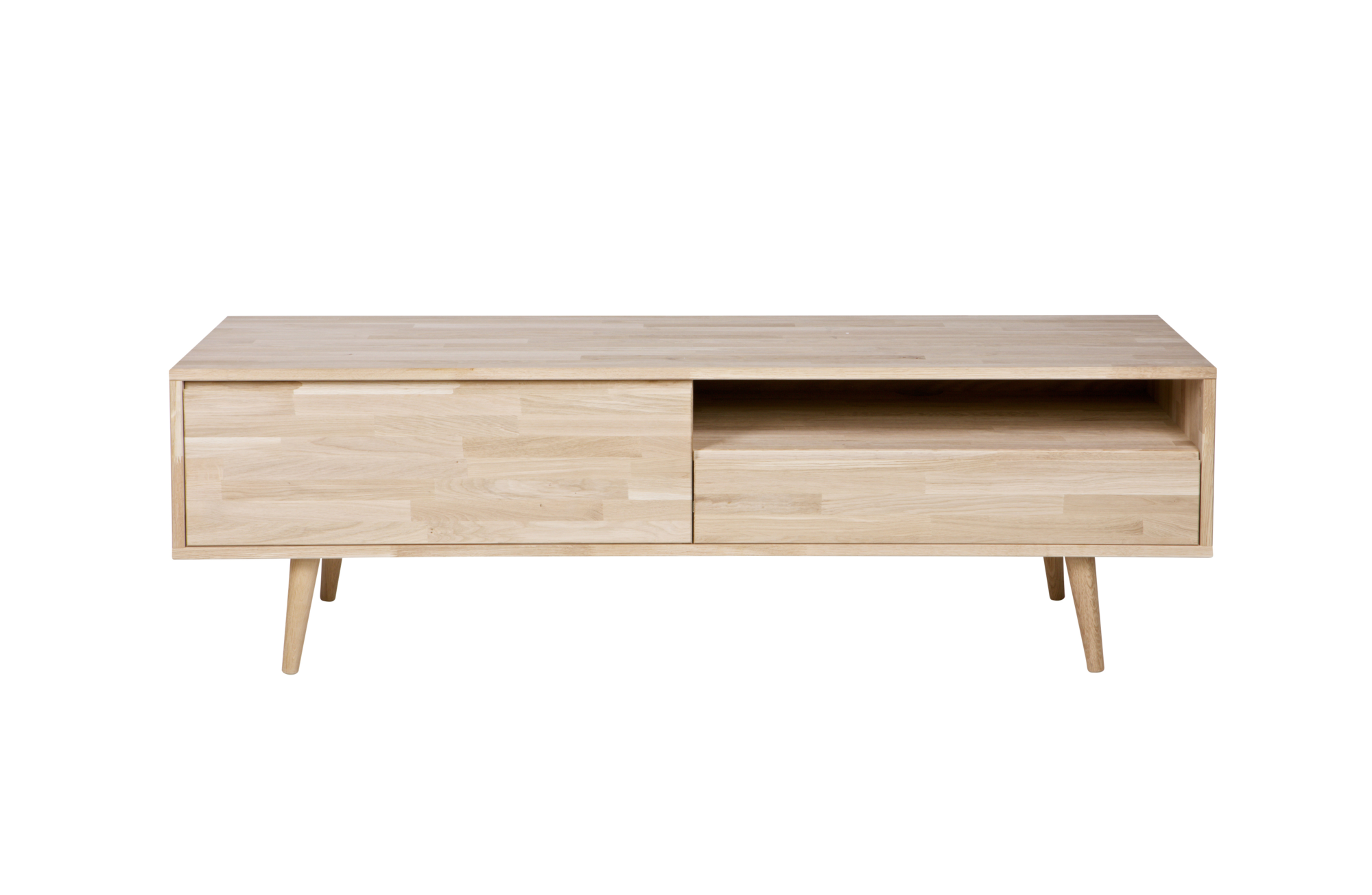 WOOOD TV meubel Tygo 150 cm Tygo Tv meubel - Eikenhout - Onbehandeld