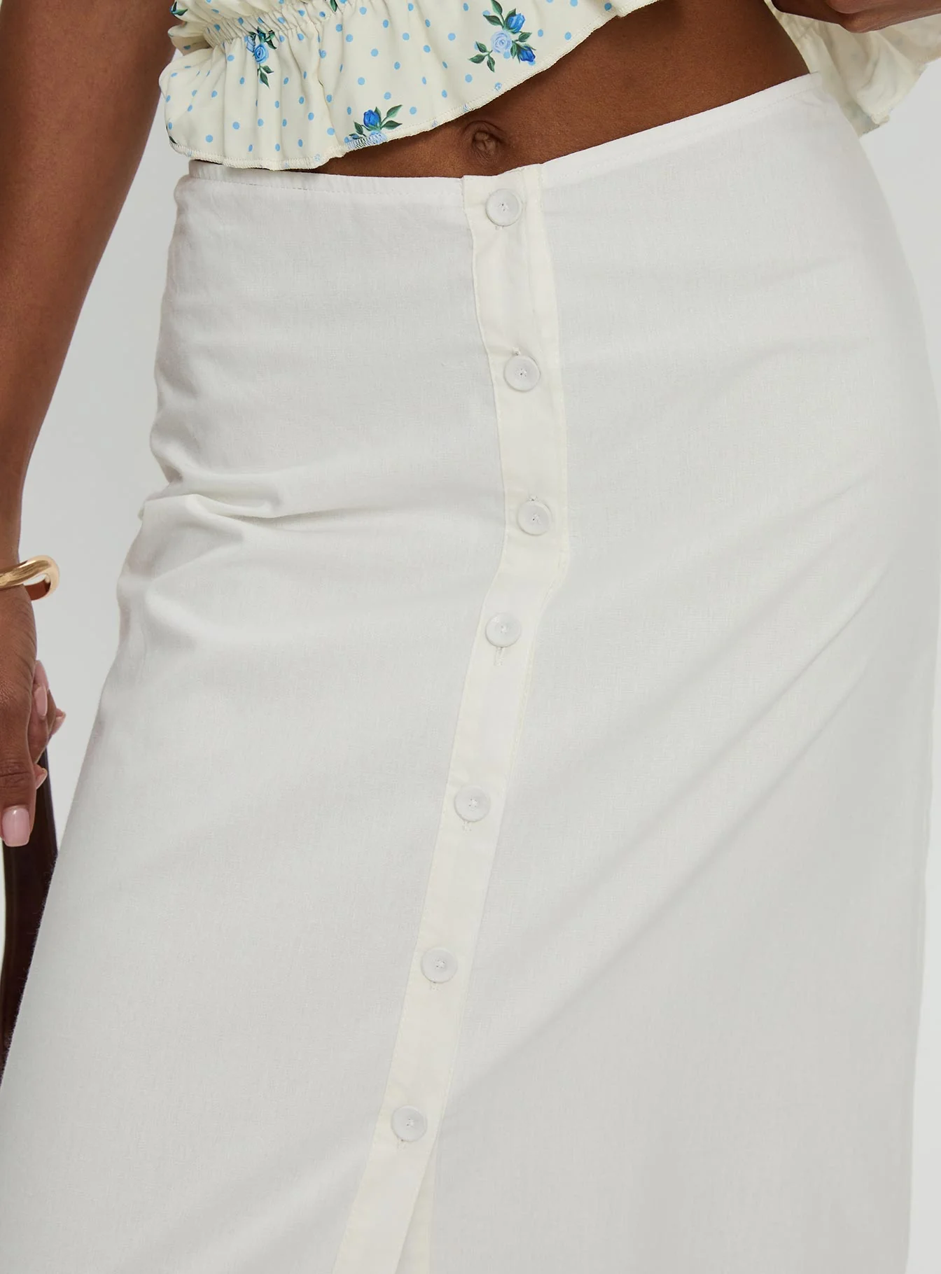 Jasmira Maxi Skirt White