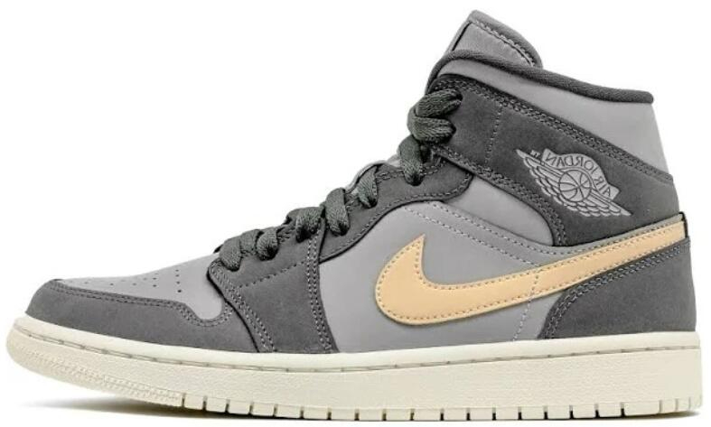 Wmns Air Jordan 1 Mid  Iron Grey Onyx  BQ6472-020 - Sneaker Replica Workshop