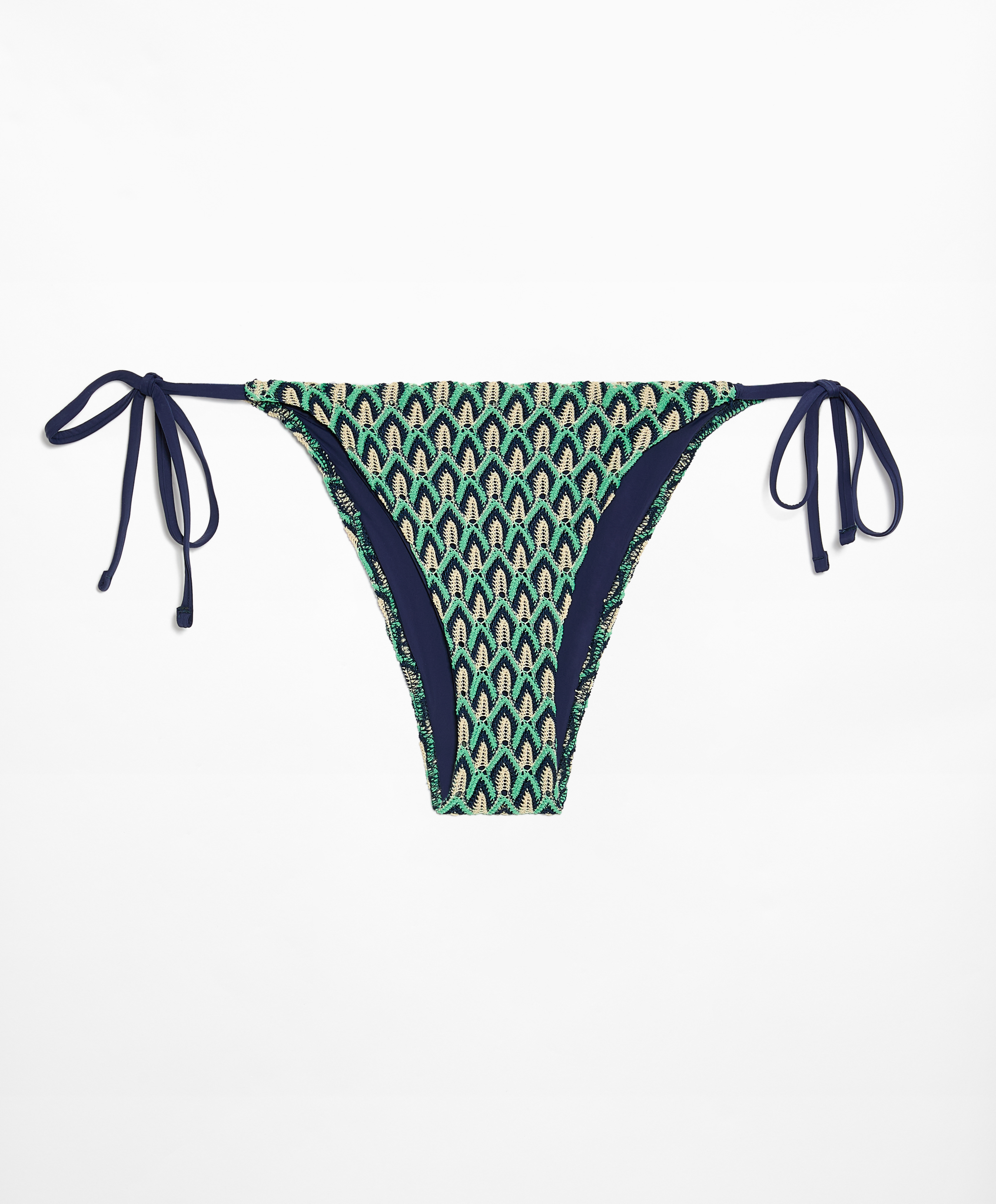 OYSHO Medium-coverage crochet bikini briefs with ties