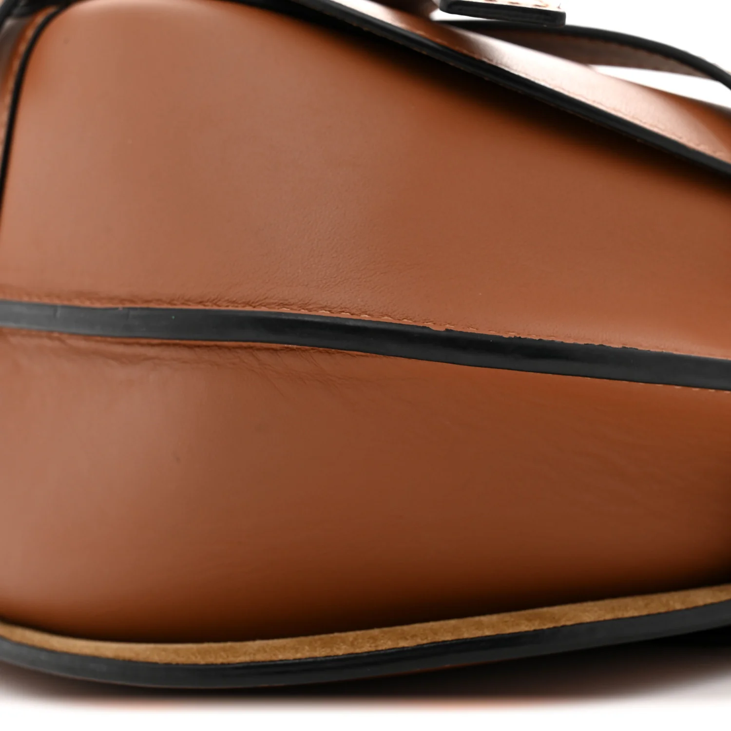 Calfskin Jacquard Small Gate Dual Bag Tan - Top Club