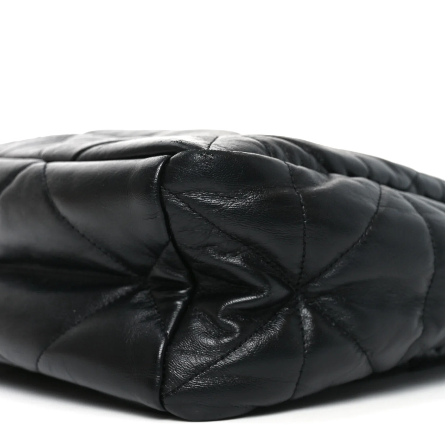 Nappa Quilted Medium Dynamique Tote Black - Top Club