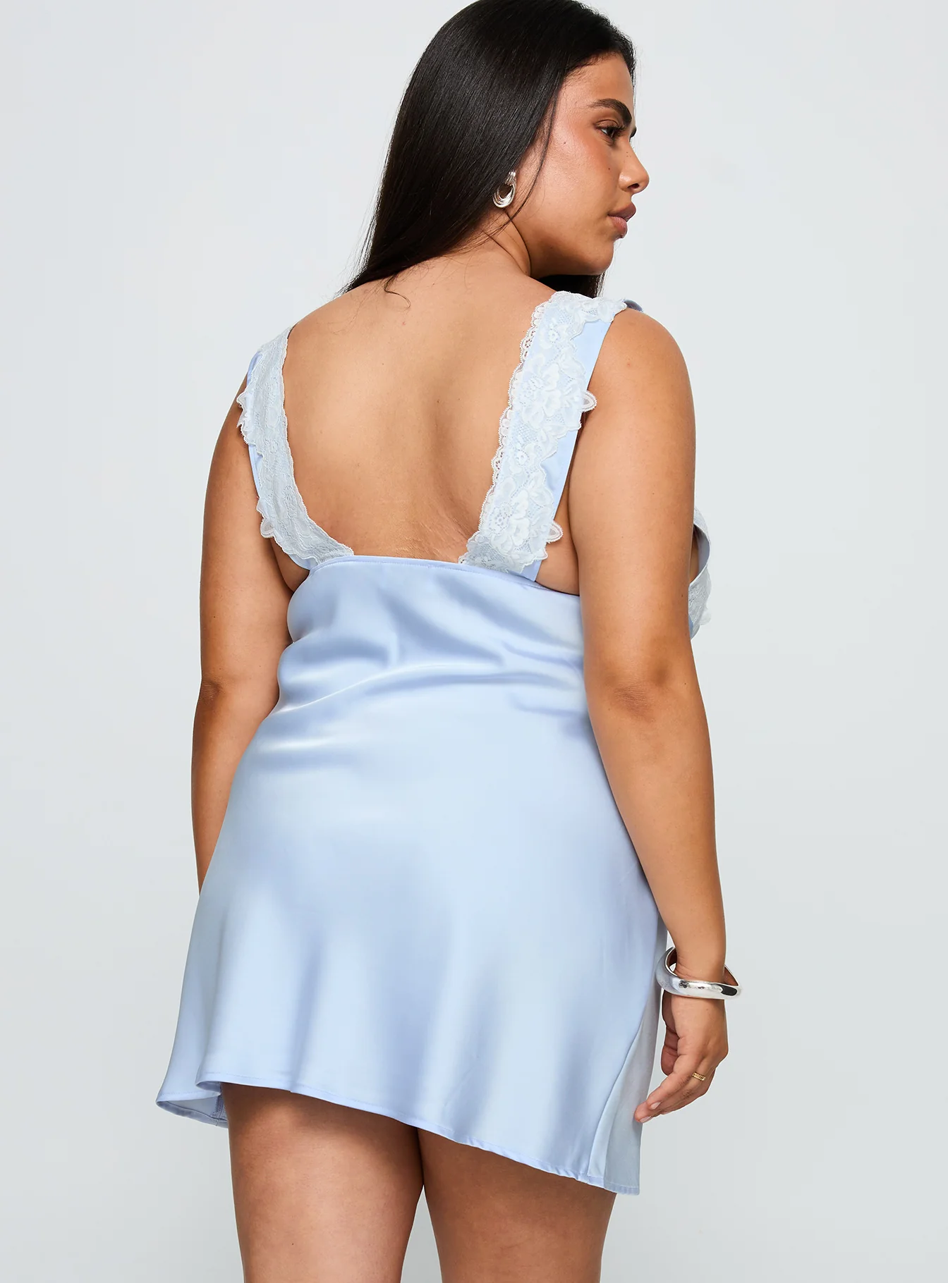 Nourish Mini Dress Blue Curve