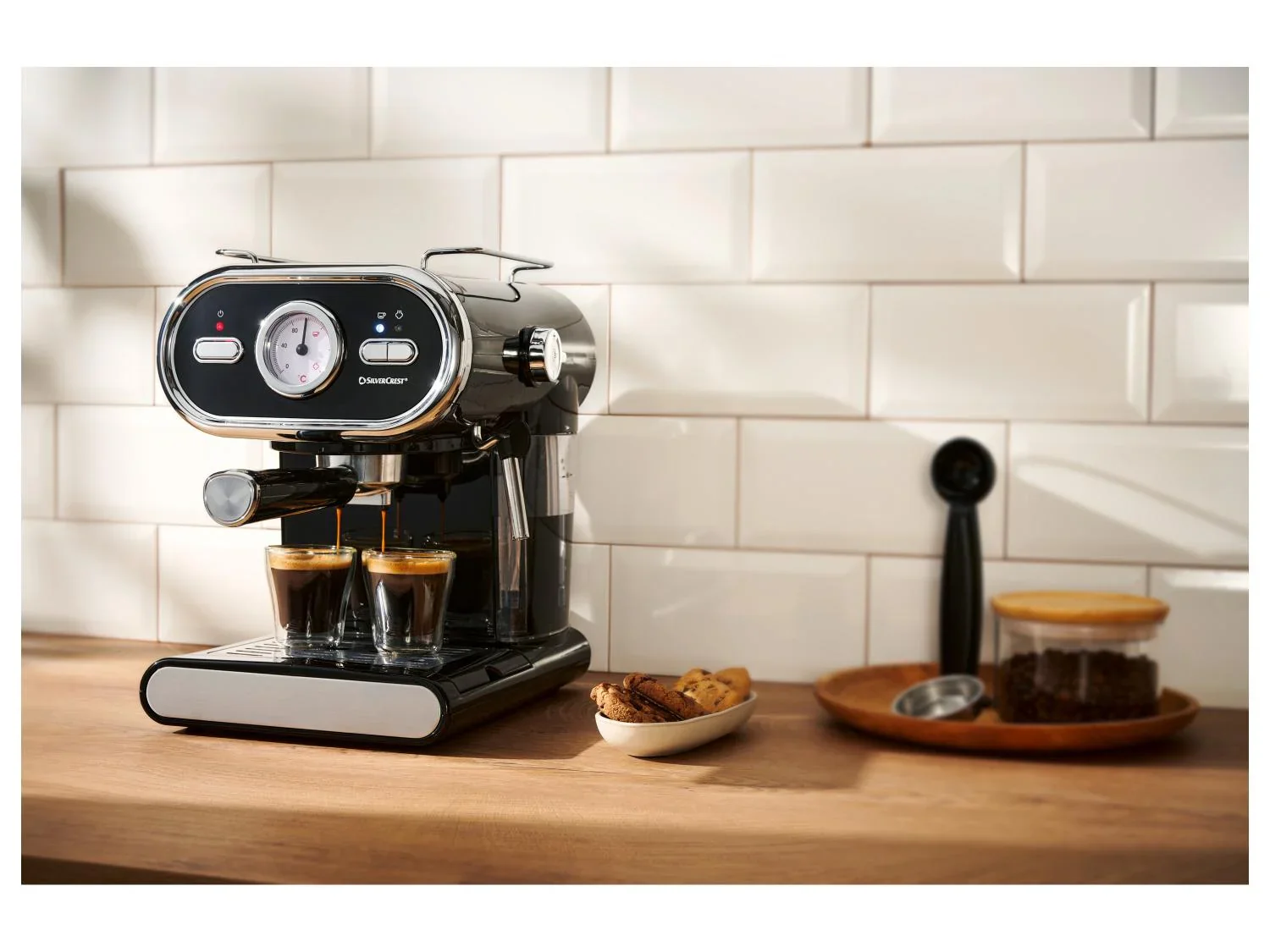 SILVERCREST Machine  expresso SEM 1100 E1, noire
