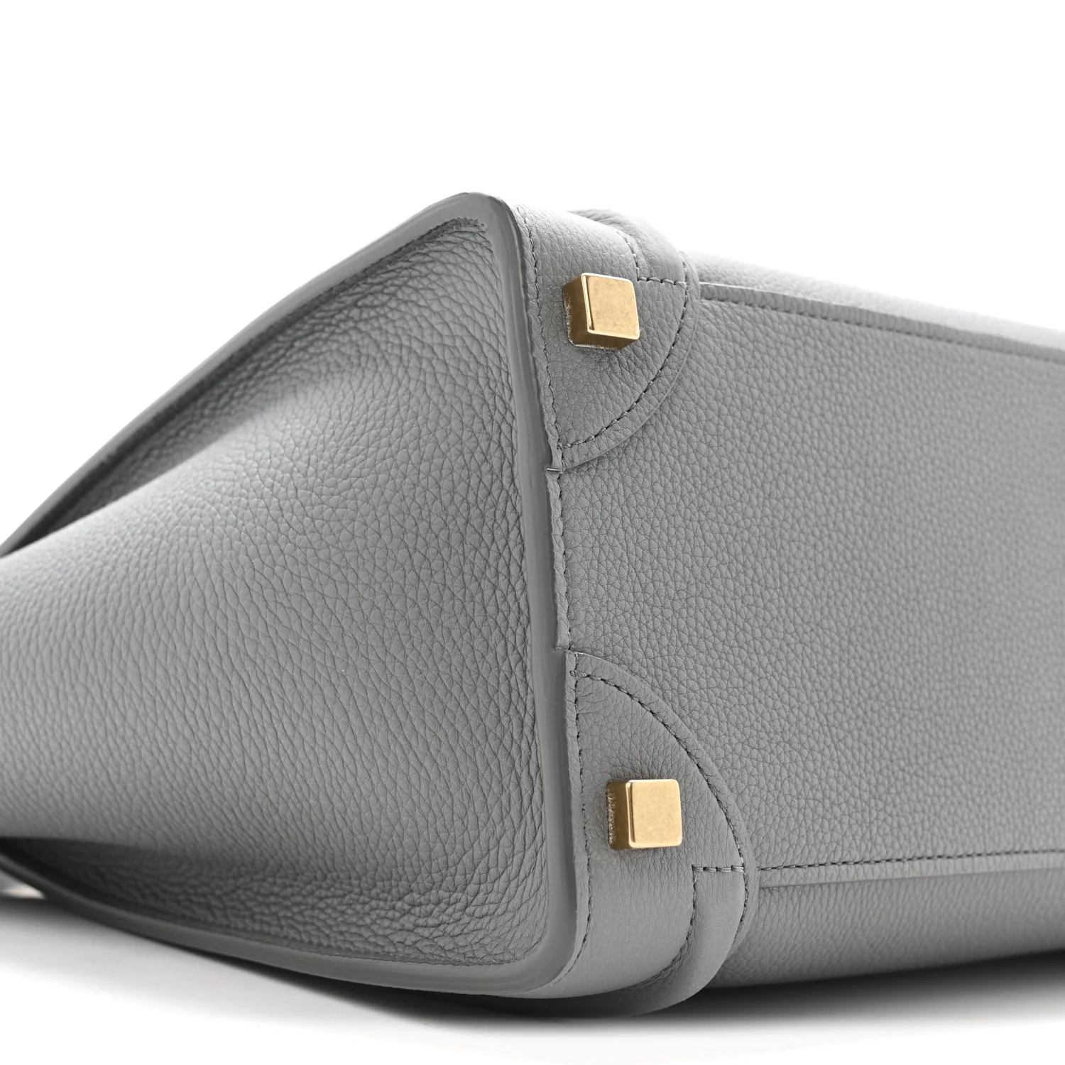 Baby Drummed Calfskin Micro Luggage Kohl - Top Club