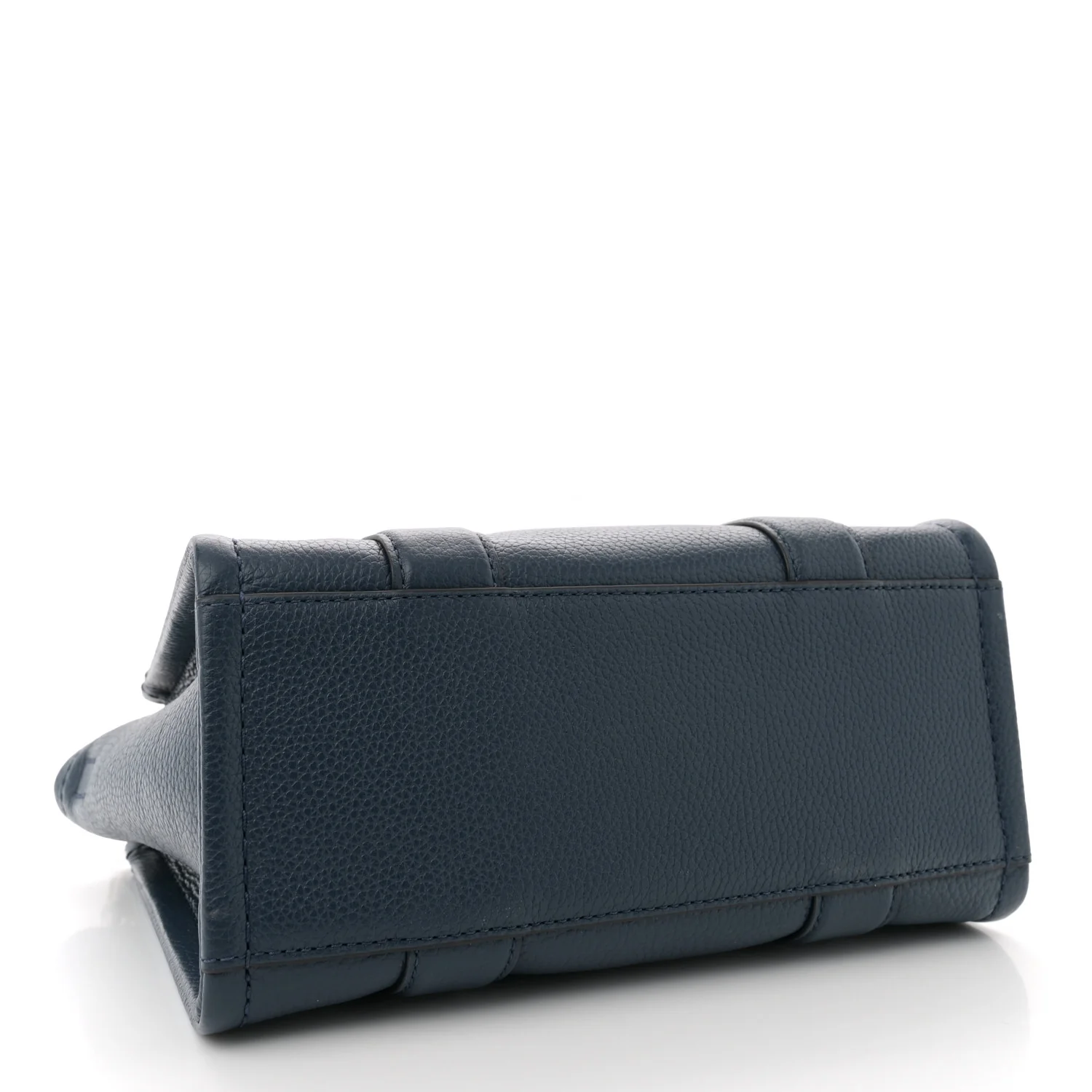Grained Calfskin Small The Tote Bag Blue Sea - Top Club