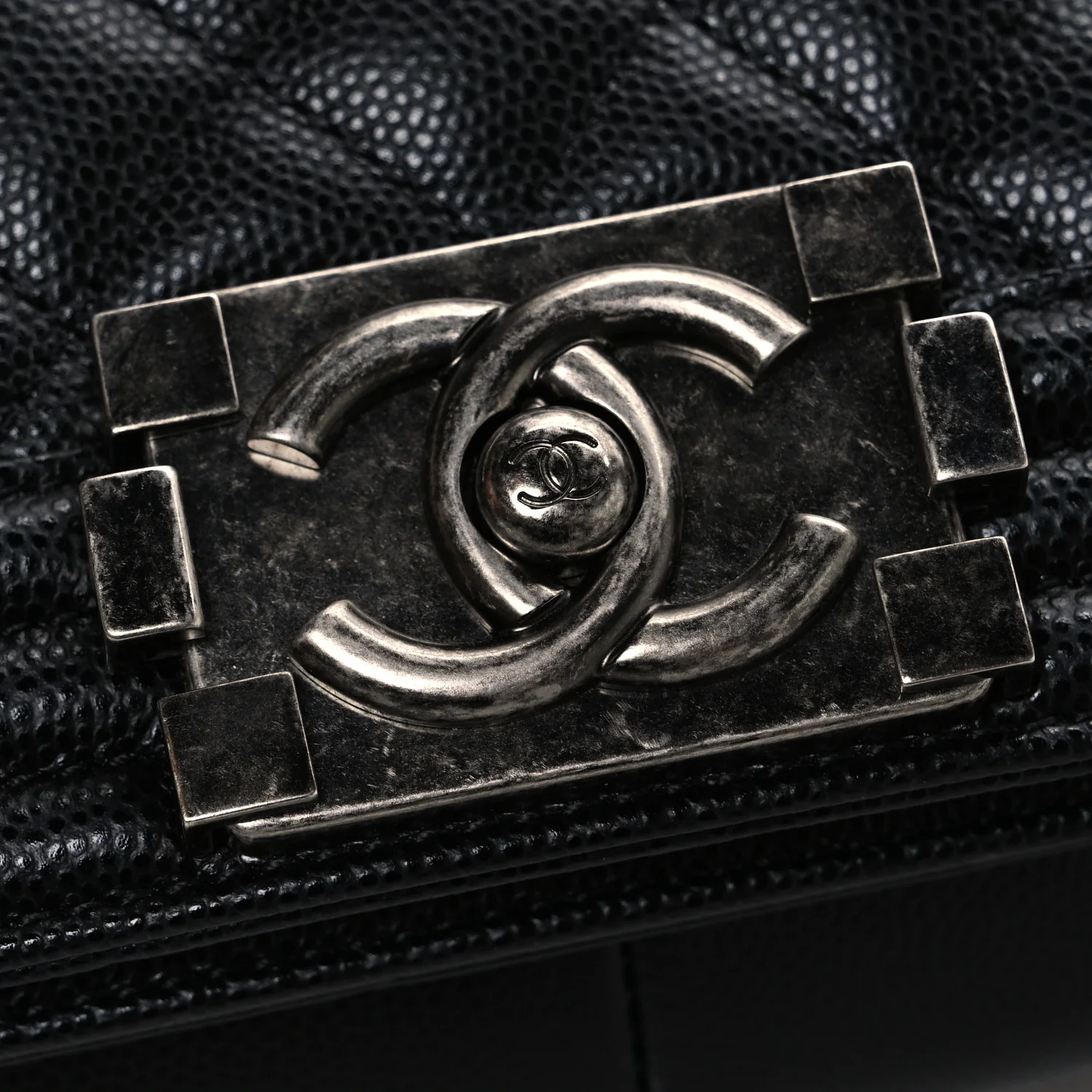 Caviar Quilted New Medium Boy Flap Black - Top Club