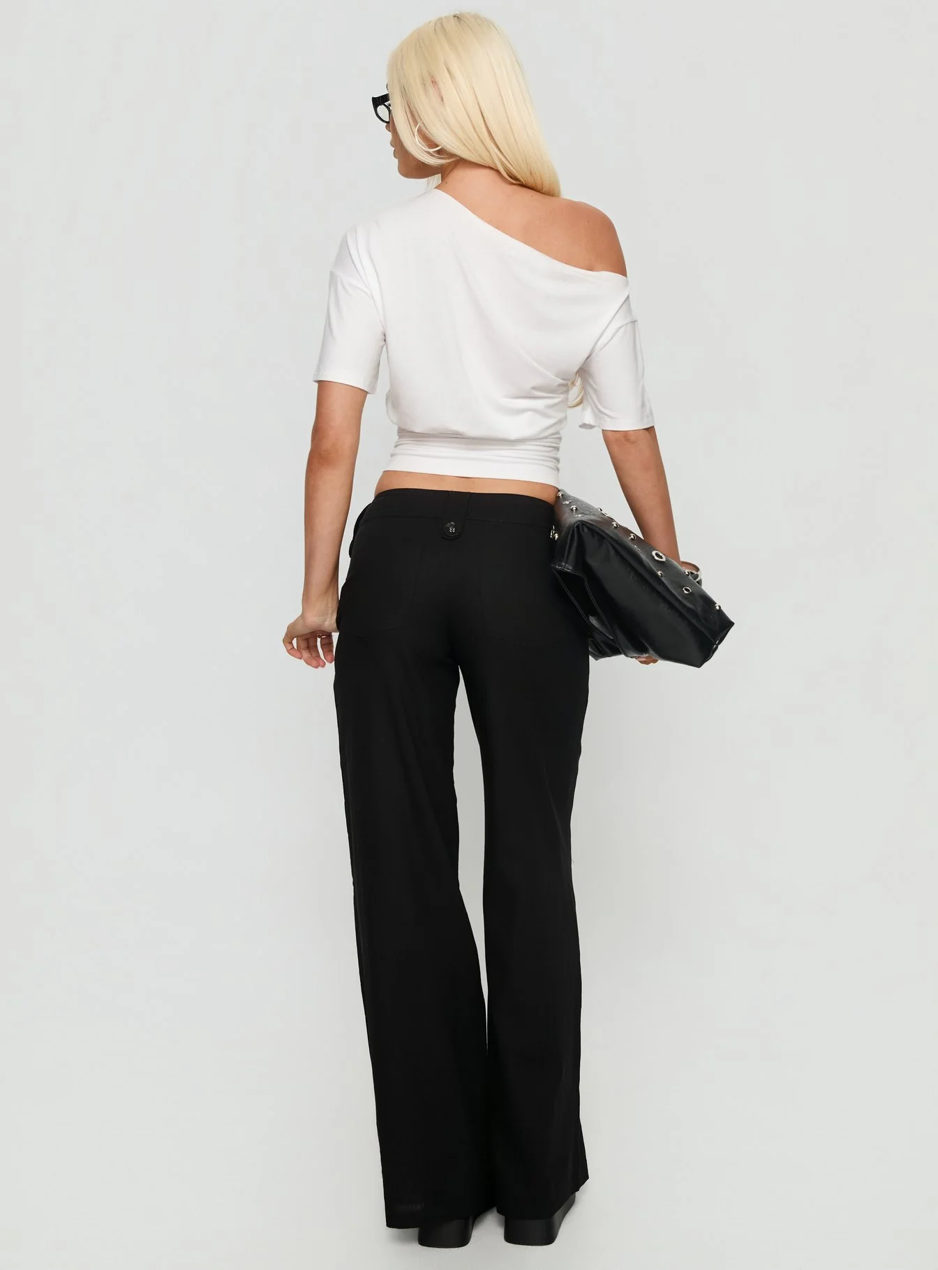 Pedra Wide Leg Pant Black
