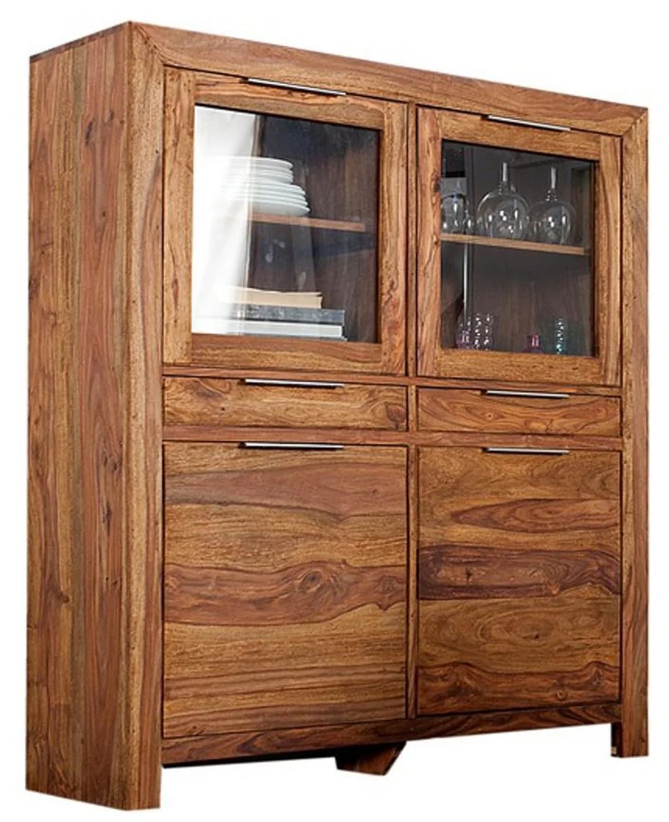 Dining room cupboard with 4 doors and 2 drawers brown 120 x 35 x H. 140 cm
