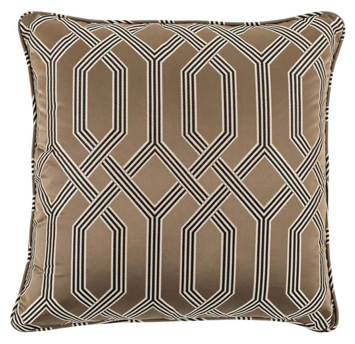 Designer cushion brown 60 x 60 cm - luxury living room accessories