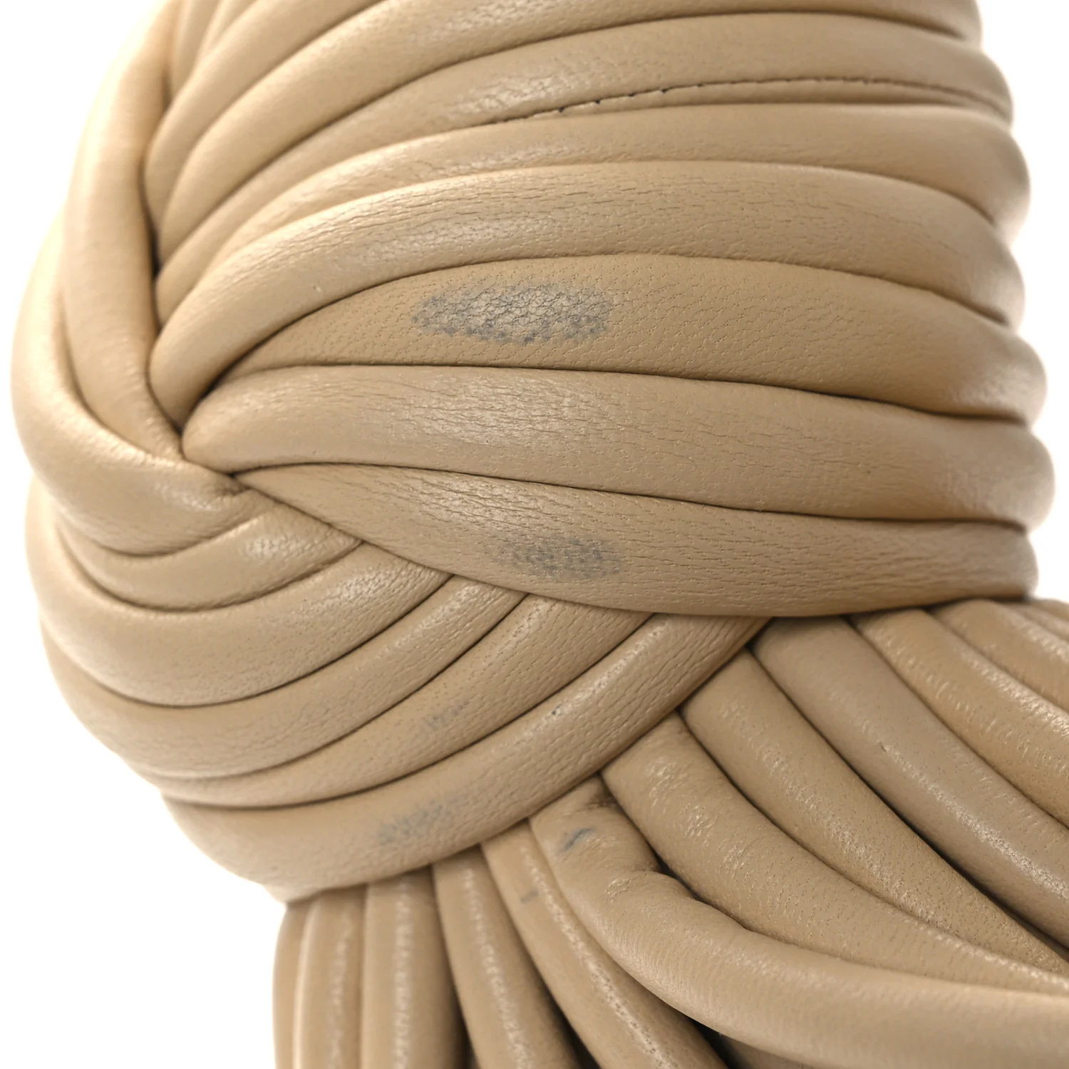 Nappa Mini Tubular Double Knot Porridge - Top Club