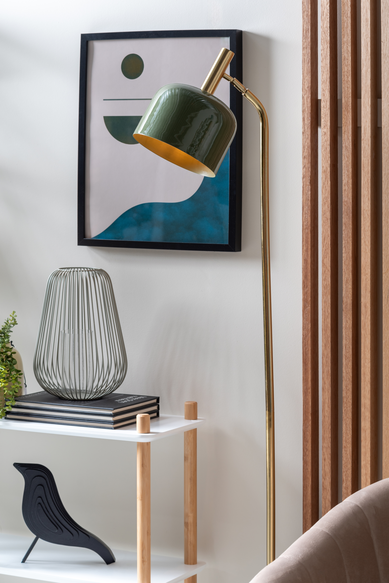 Floor lamp Smart enamel jungle green