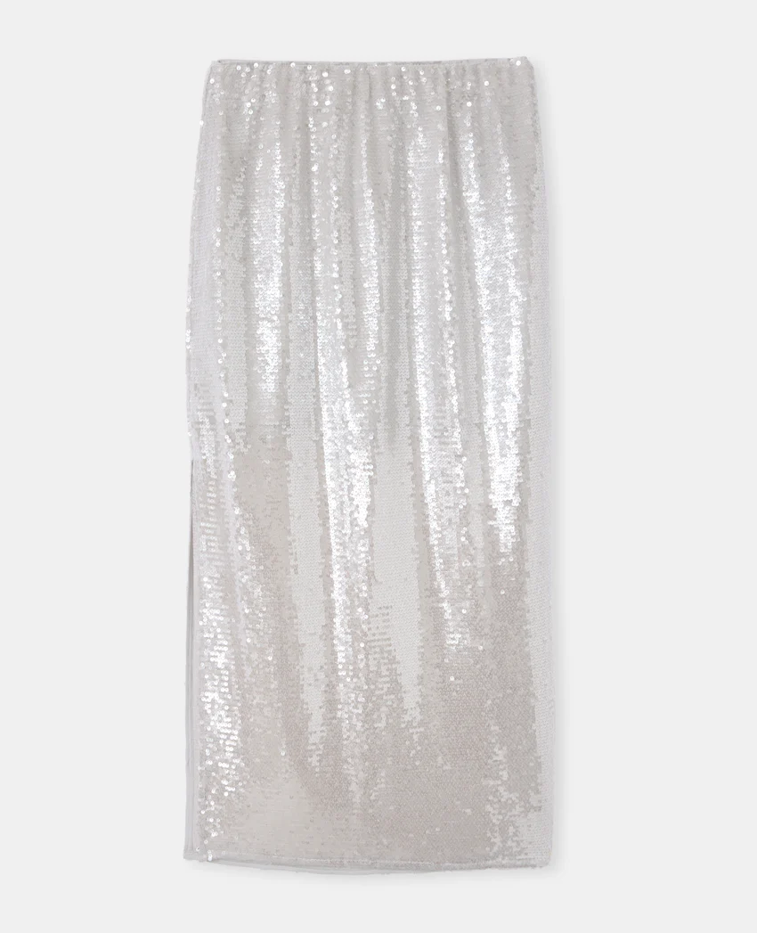 Pimkie Jupe longue et droite avec sequins