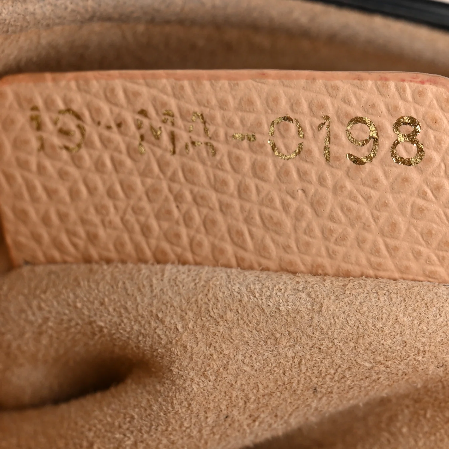 Grained Calfskin Mini Saddle Bag Beige - Top Club