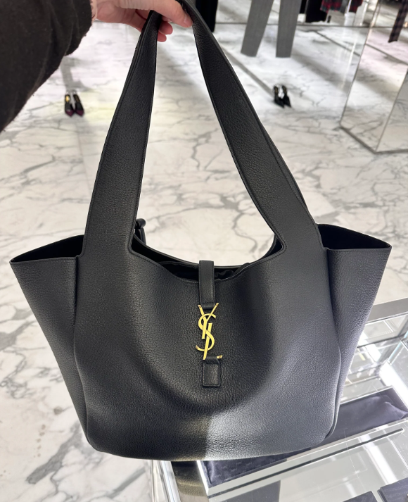 Y Leather Bea Tote Bag size: H28cm x W50cm x D18cm - Top Club