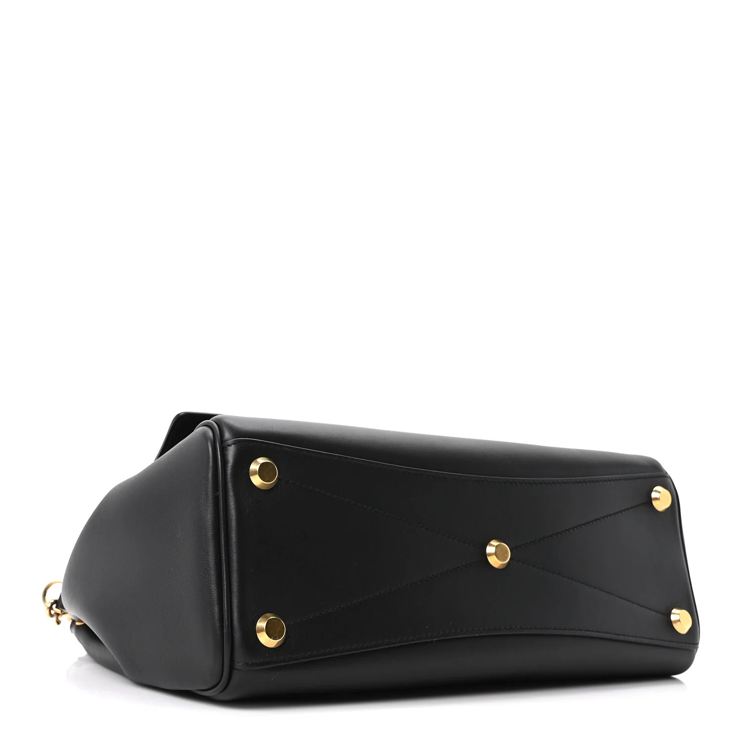 Smooth Calfskin Small Bel Air Carry All Bag Black - Top Club