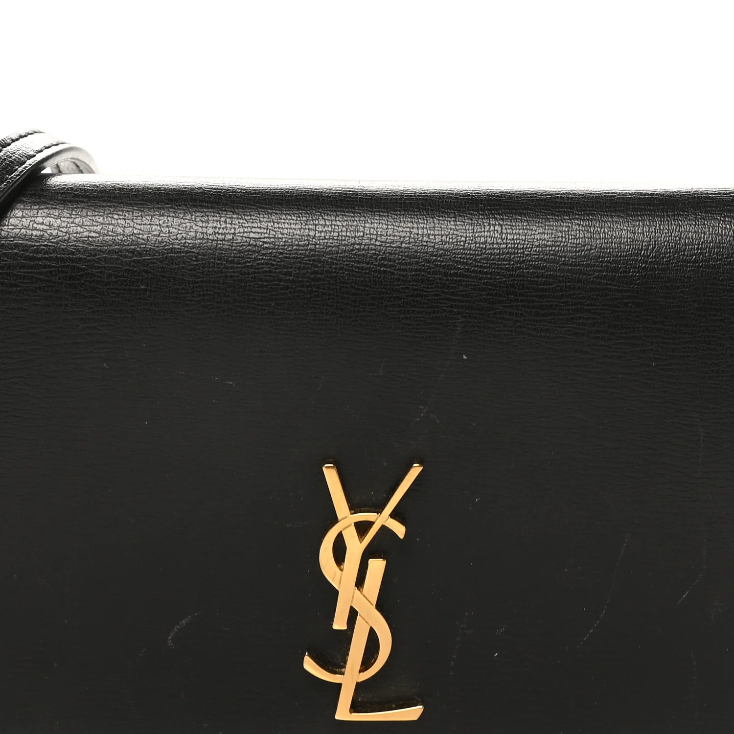 Smooth Calfskin Monogram Phone Holder Crossbody Black - Top Club